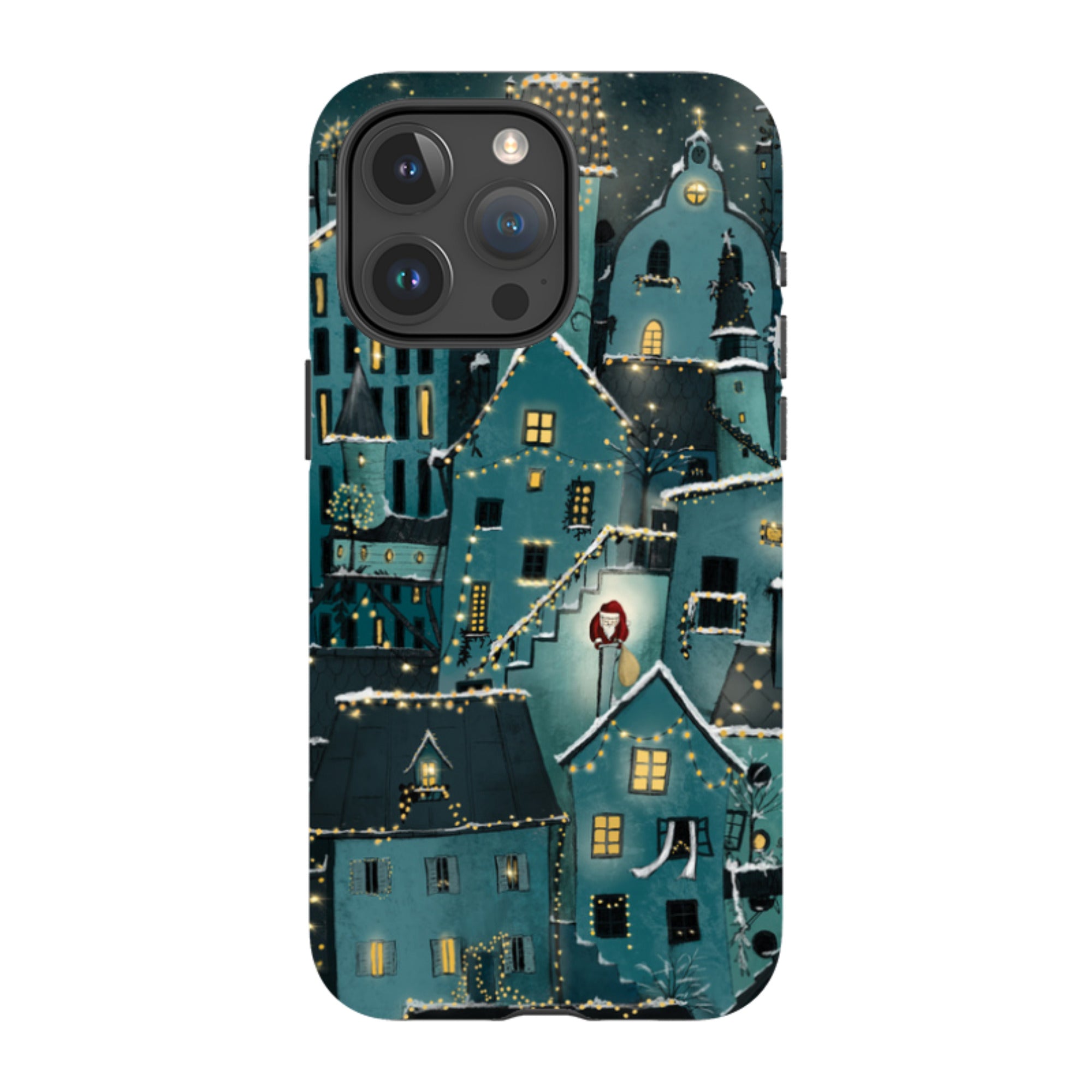 iPhone Tough Case - Citywinkles Blue By Maja Lindberg