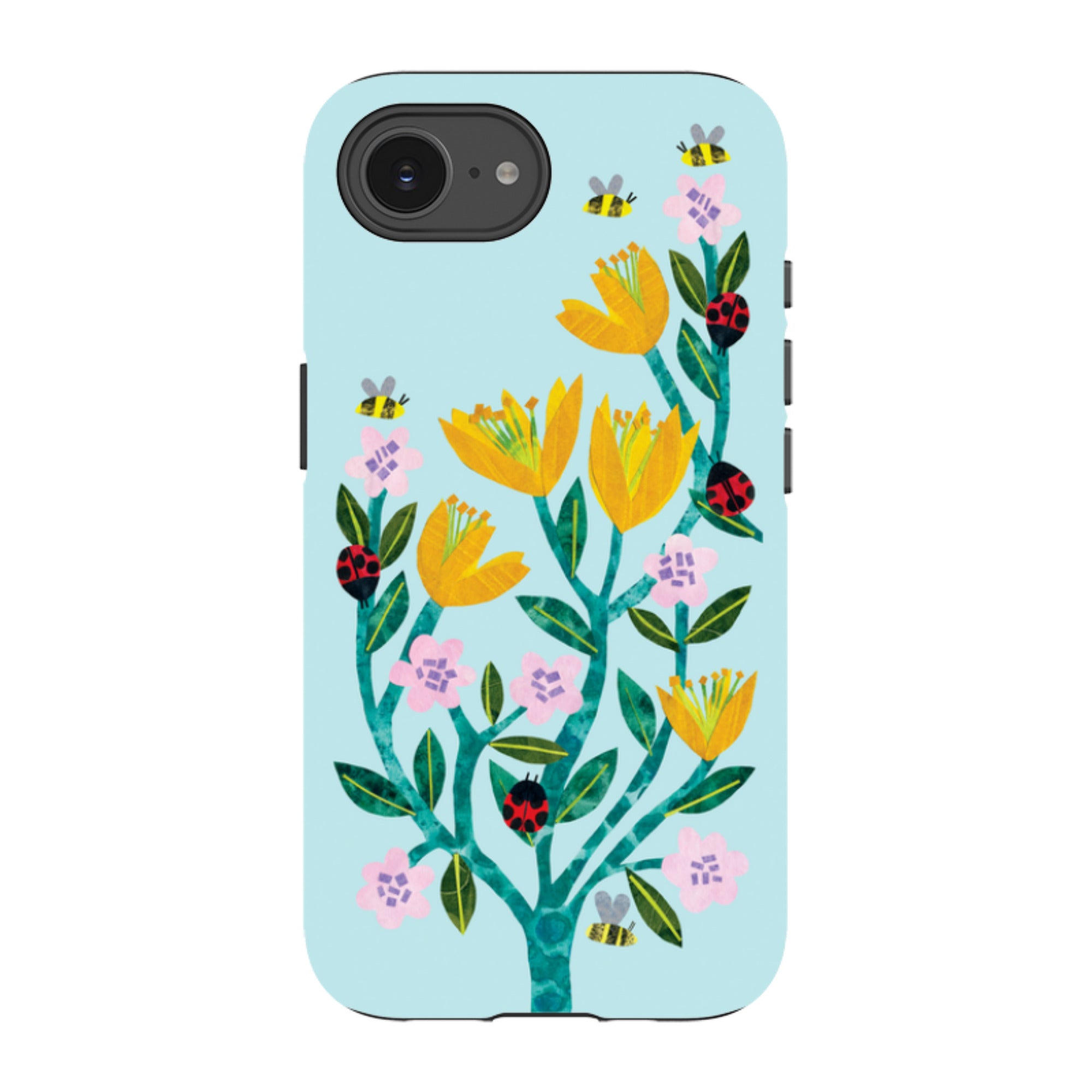 iPhone Tough Case - Blossoms And Ladybirds By Tracey English