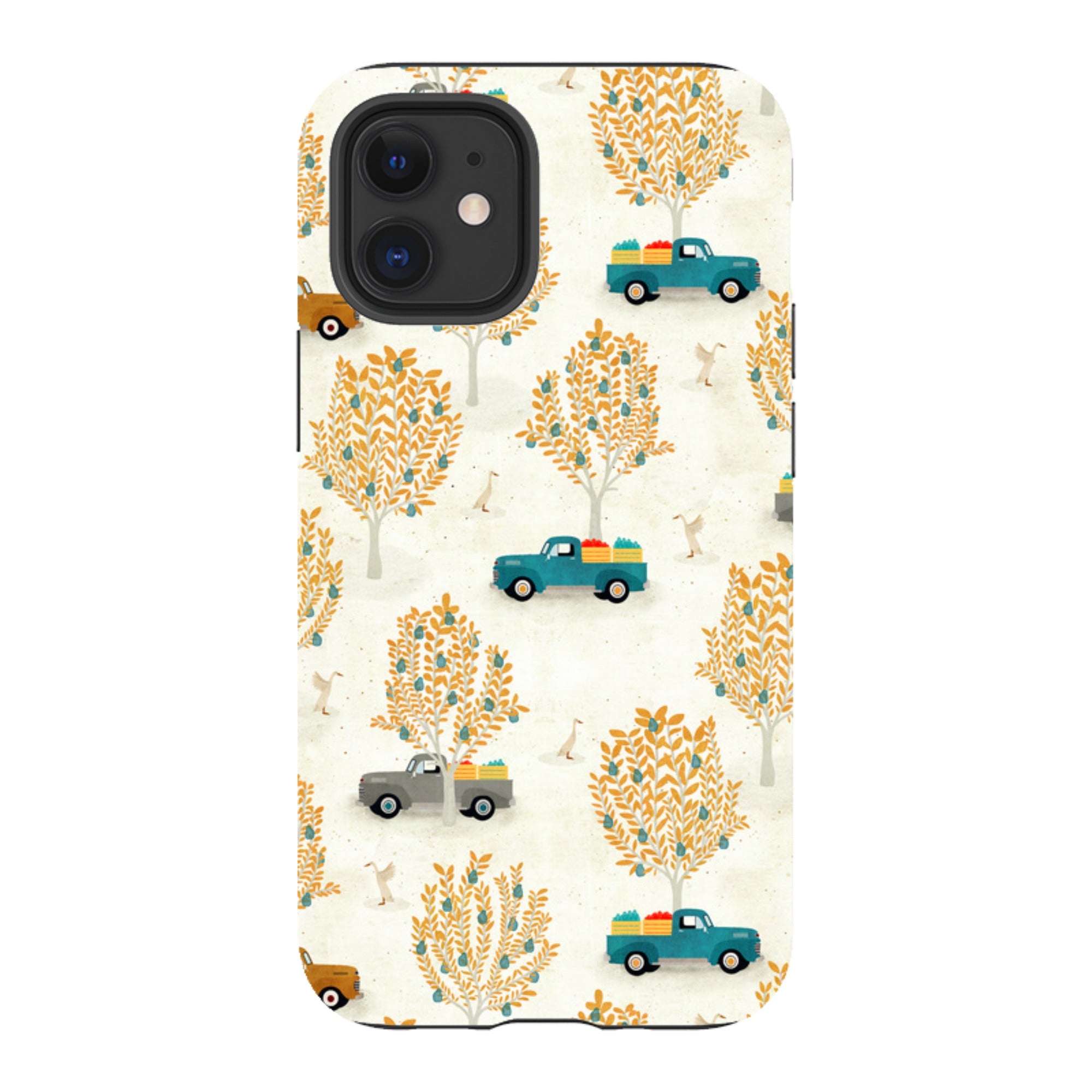 iPhone Tough Case - Pear Trees and Trucks By Katherine Quinn