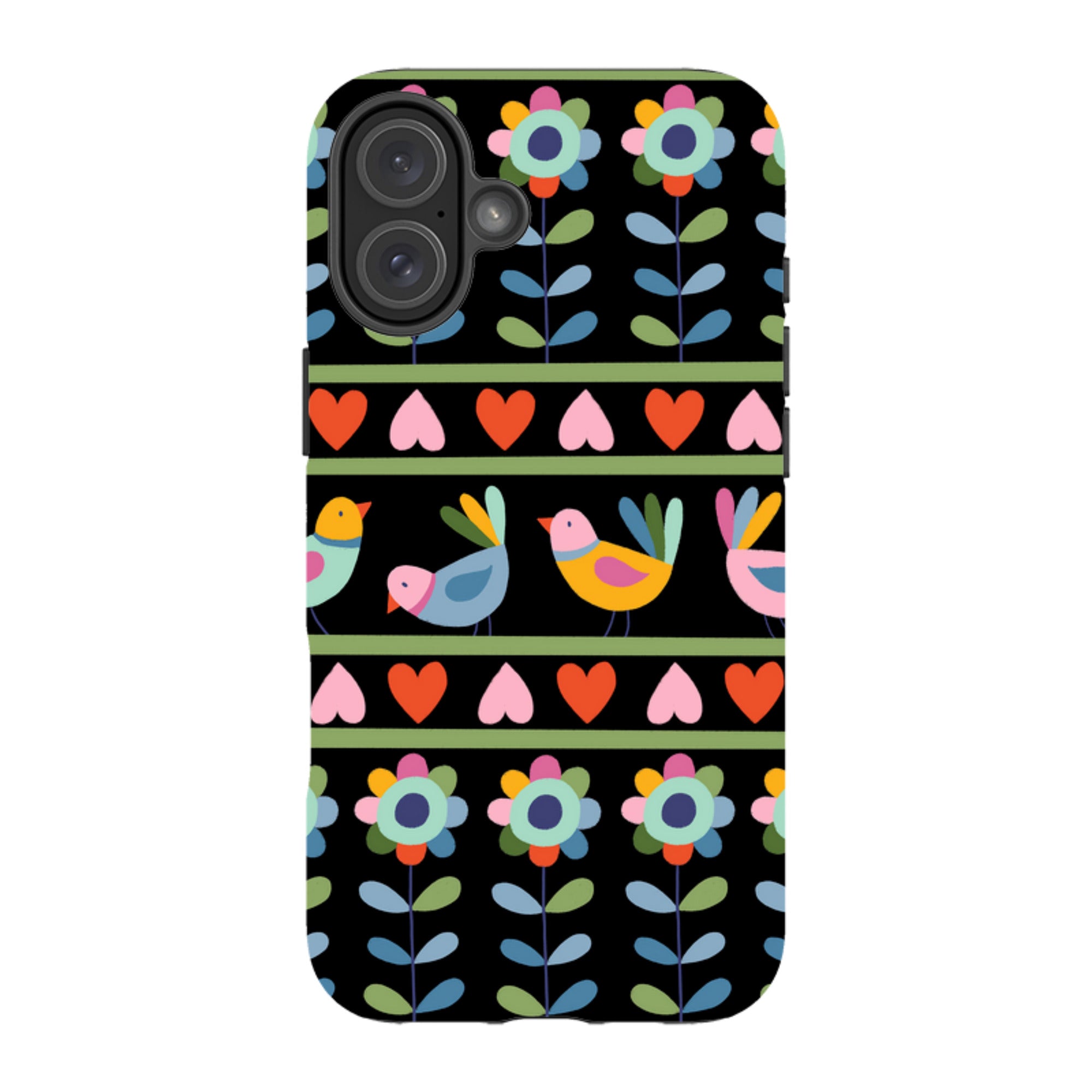 iPhone Tough Case - Folky Birds II By Suzy Taylor