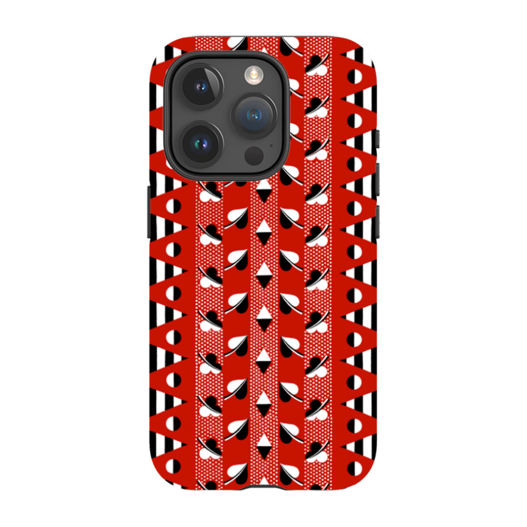 iPhone MagSafe Tough Case - Clubs & Hearts By Cressida Bell