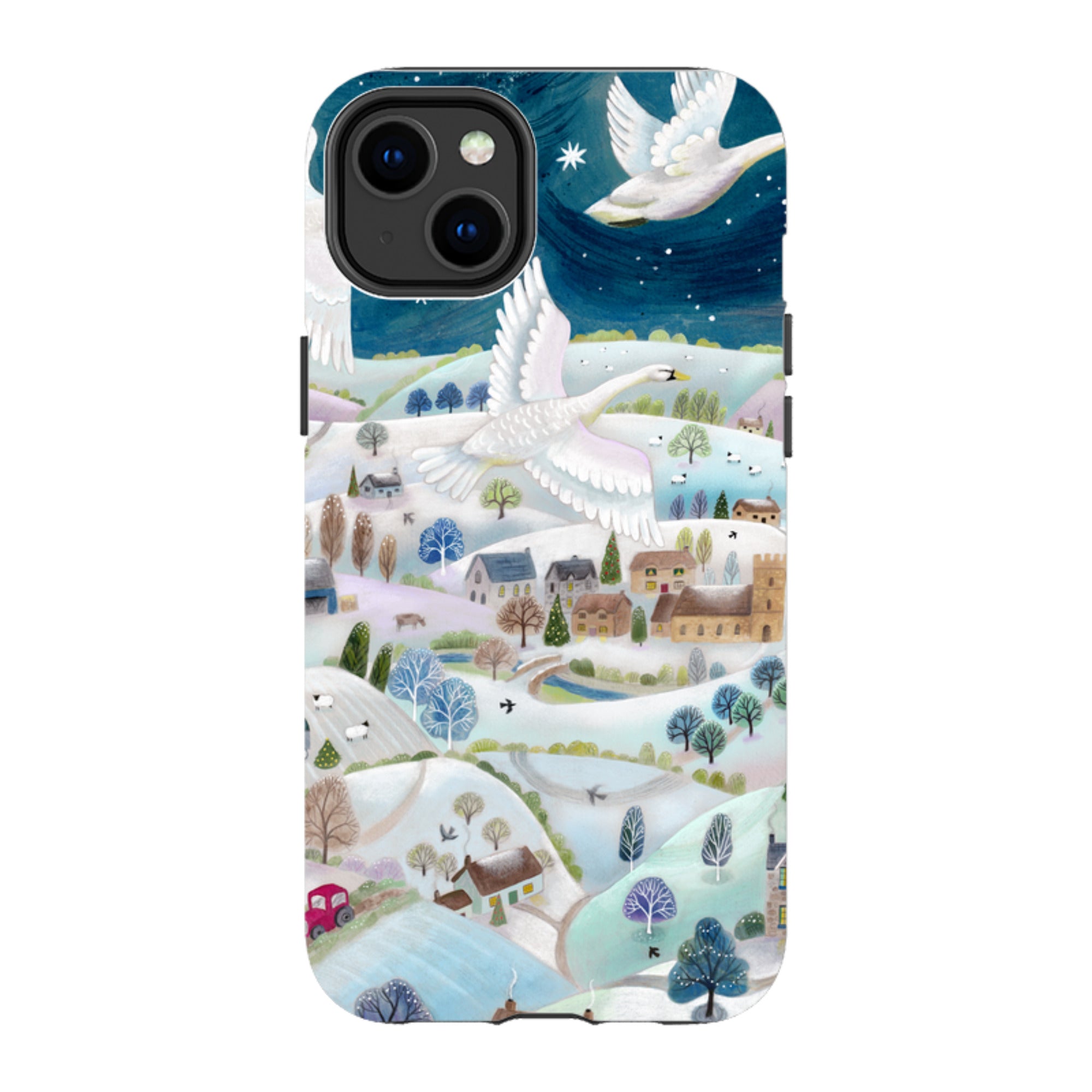 iPhone MagSafe Tough Case -  Winter Swans By Bex Parkin