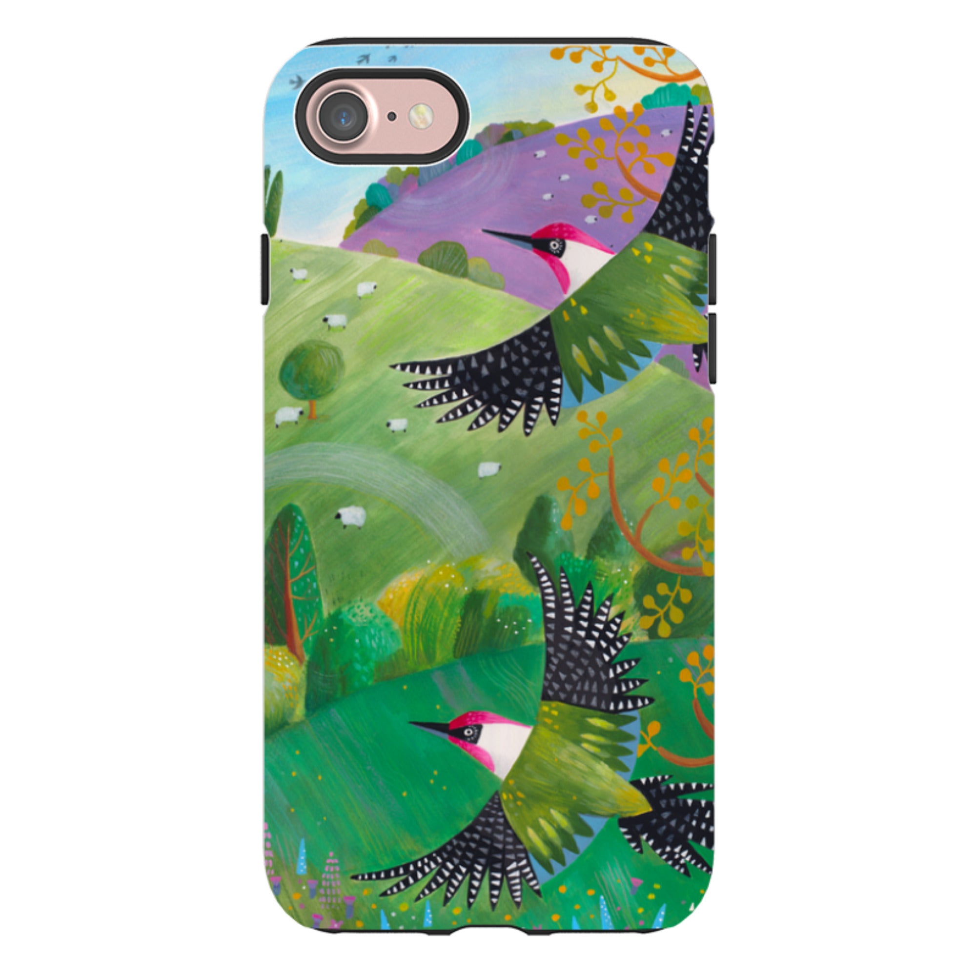 iPhone Tough Case - Woodpeckers By Bex Parkin