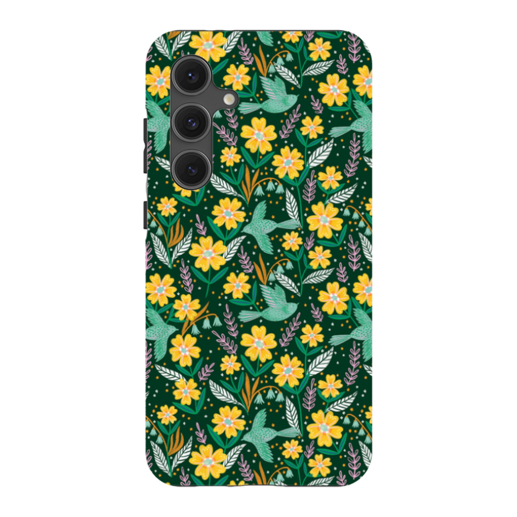 Samsung Tough Case - Sweet Birds Green By Lee Foster Wilson