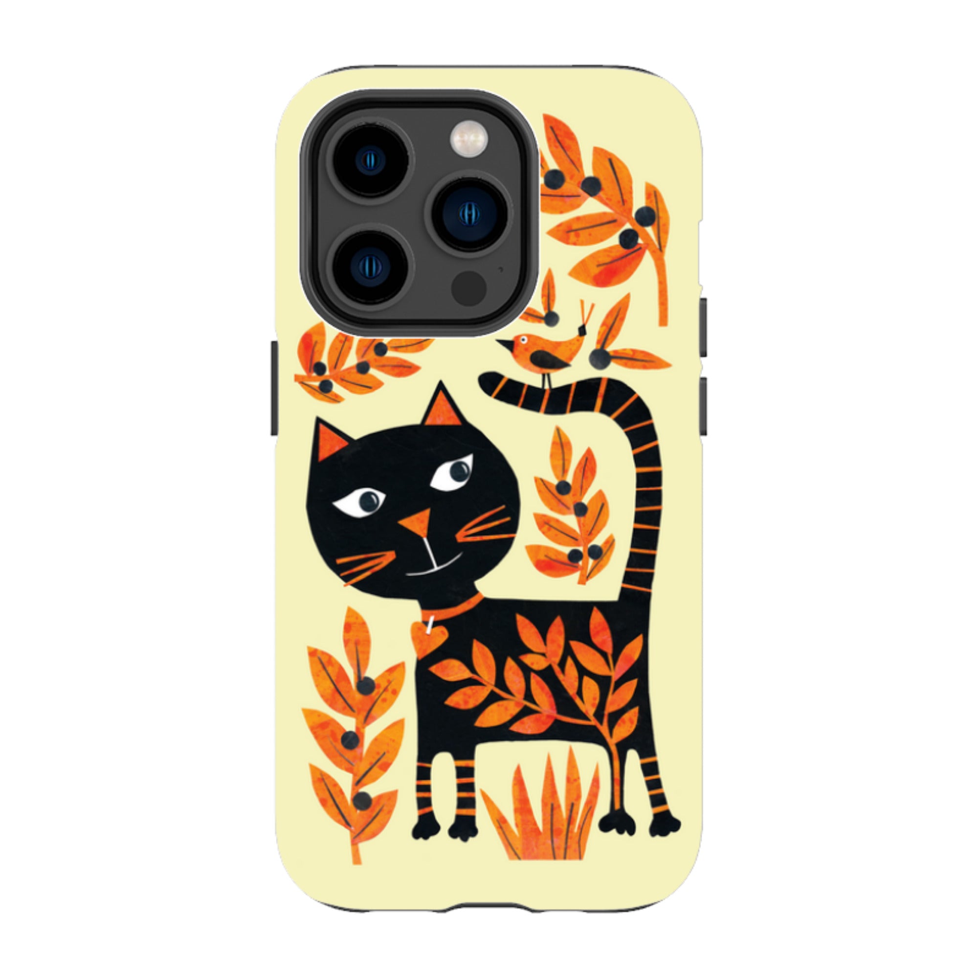 iPhone MagSafe Tough Case - Halloween Folk Cat By Tracey English