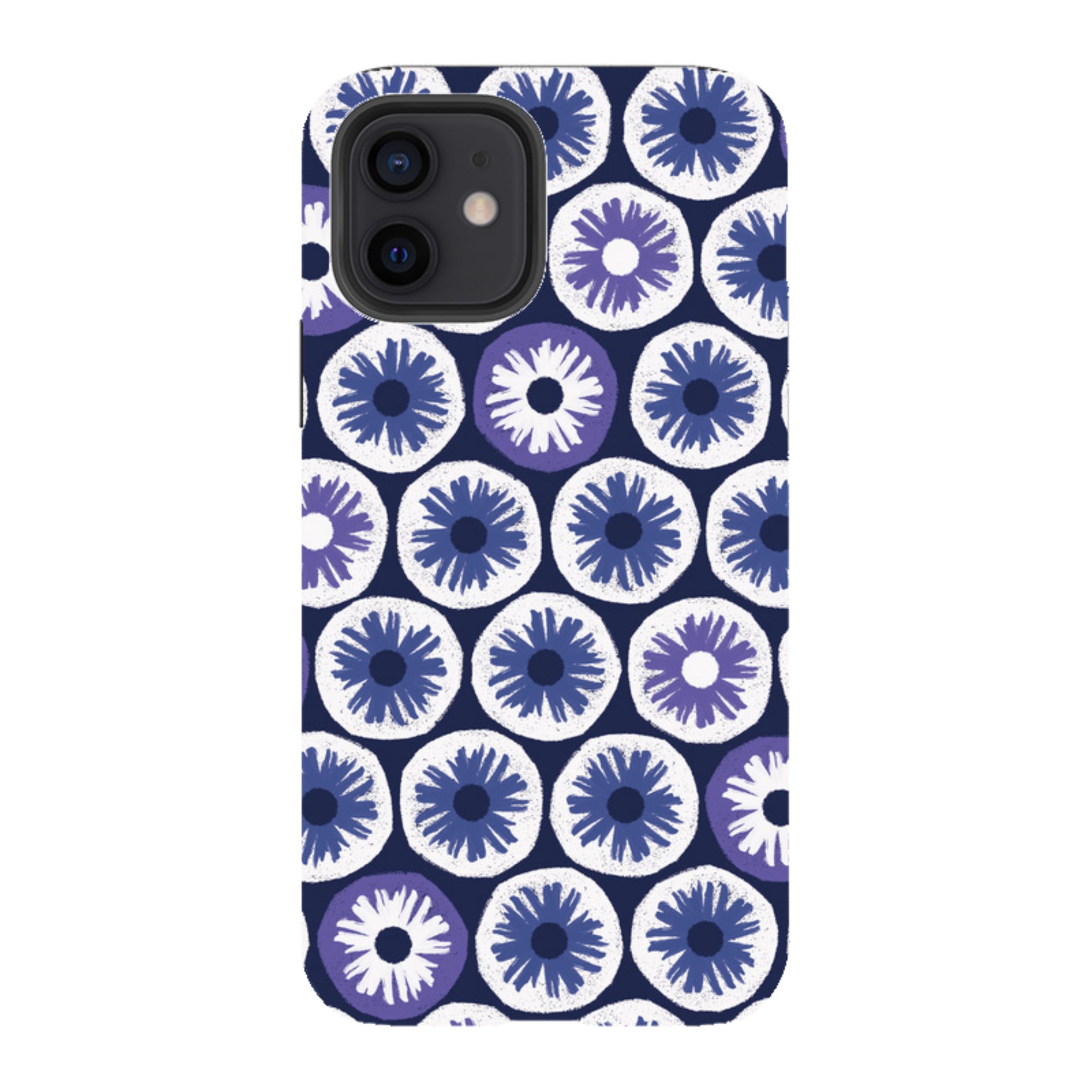 iPhone Tough Case - Penny Flowers Blue By Ali Brookes