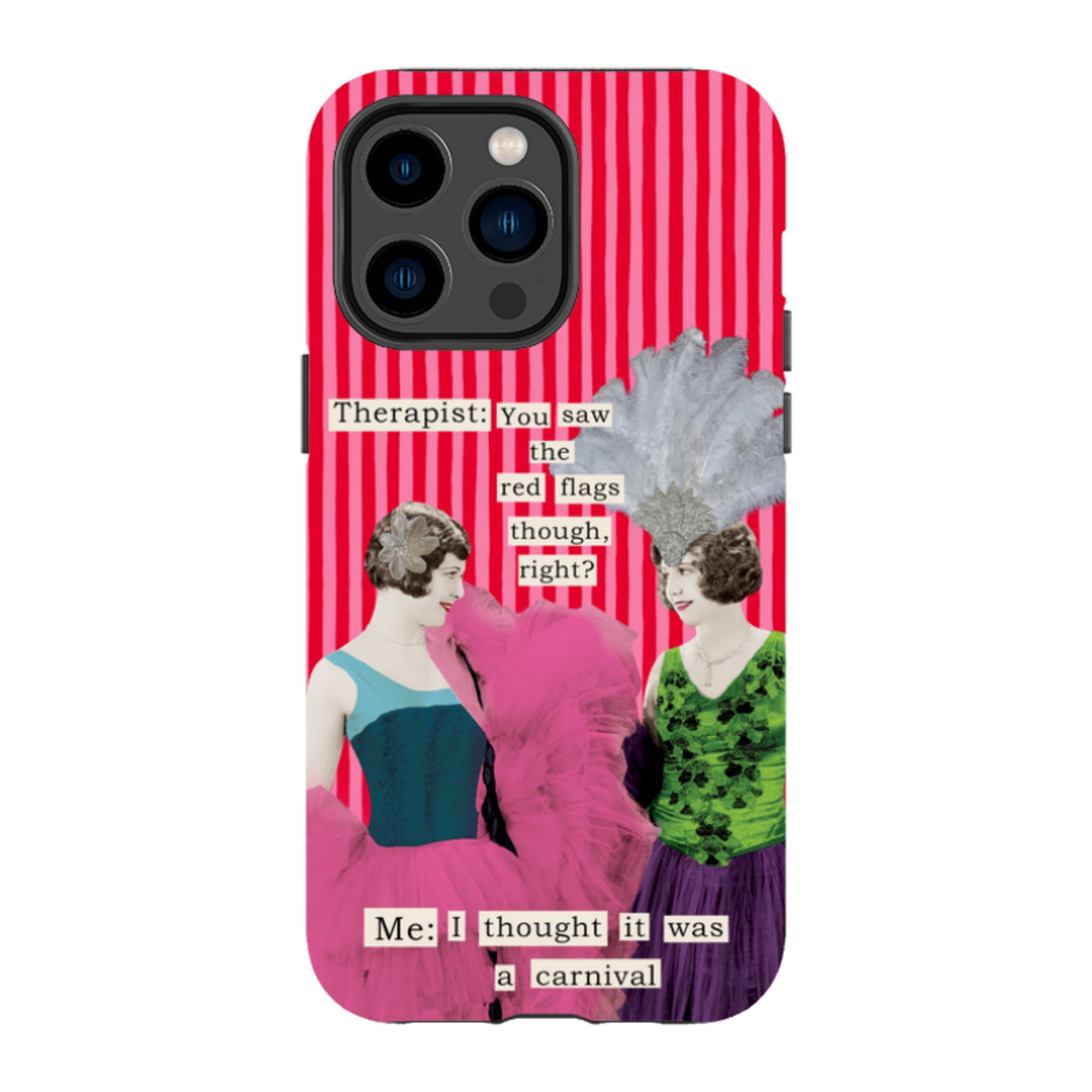 iPhone MagSafe Tough Case - Therapist Red Flag By Clare Jordan