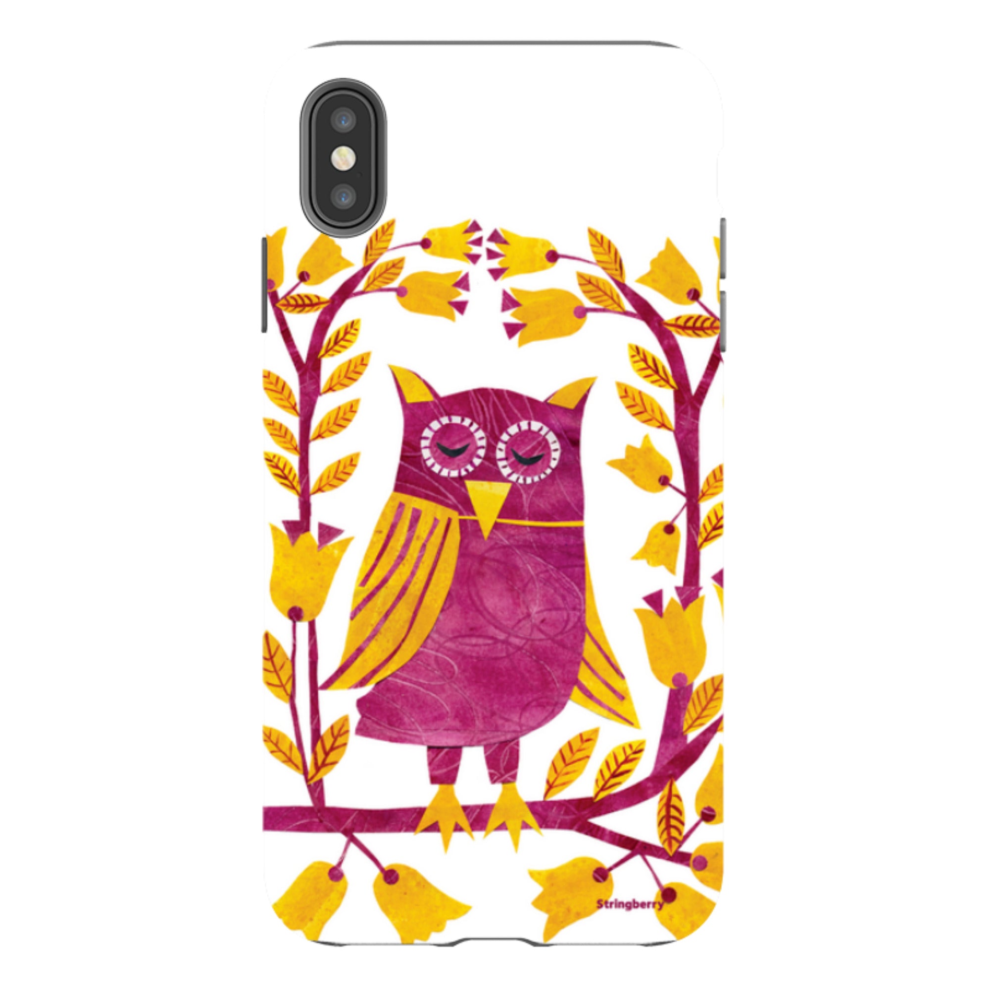 iPhone Tough Case - Folk Owl By Tracey English