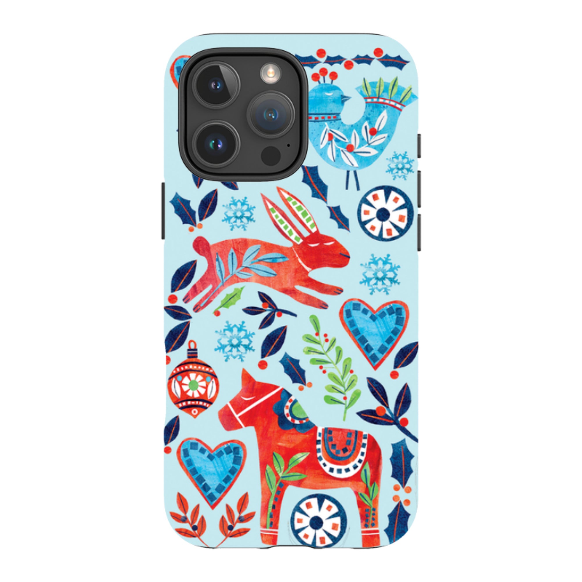 iPhone Tough Case - Scandi Holidays By Tracey English