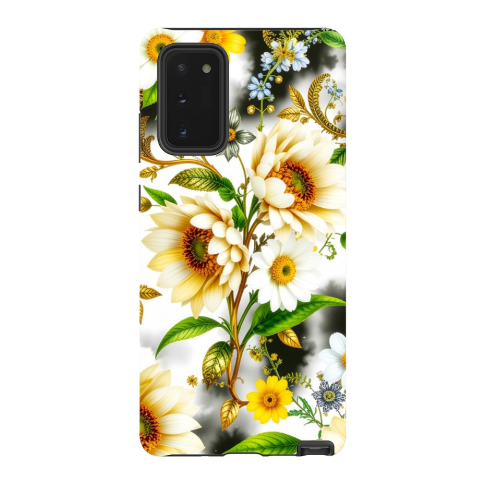 Samsung Tough  Case - Gold Flowers