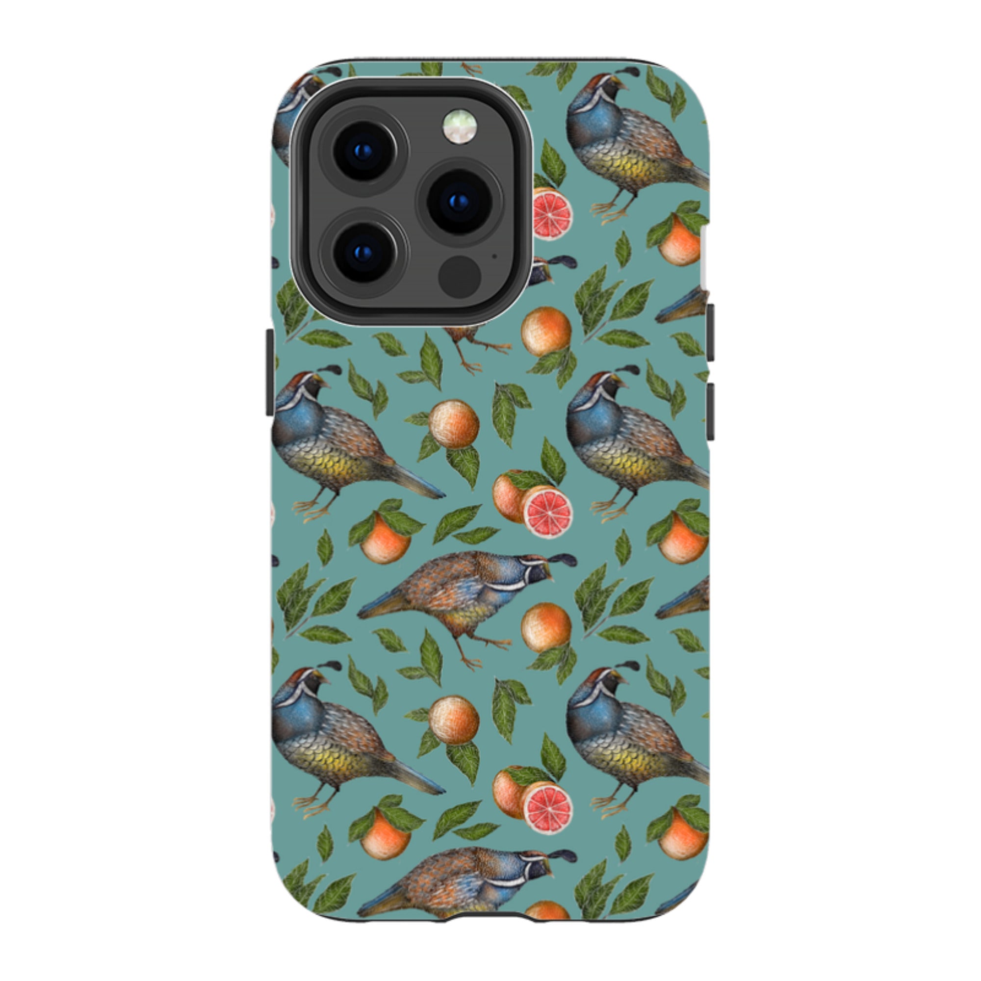 iPhone Tough Case - Quails Pattern By Catherine Rowe