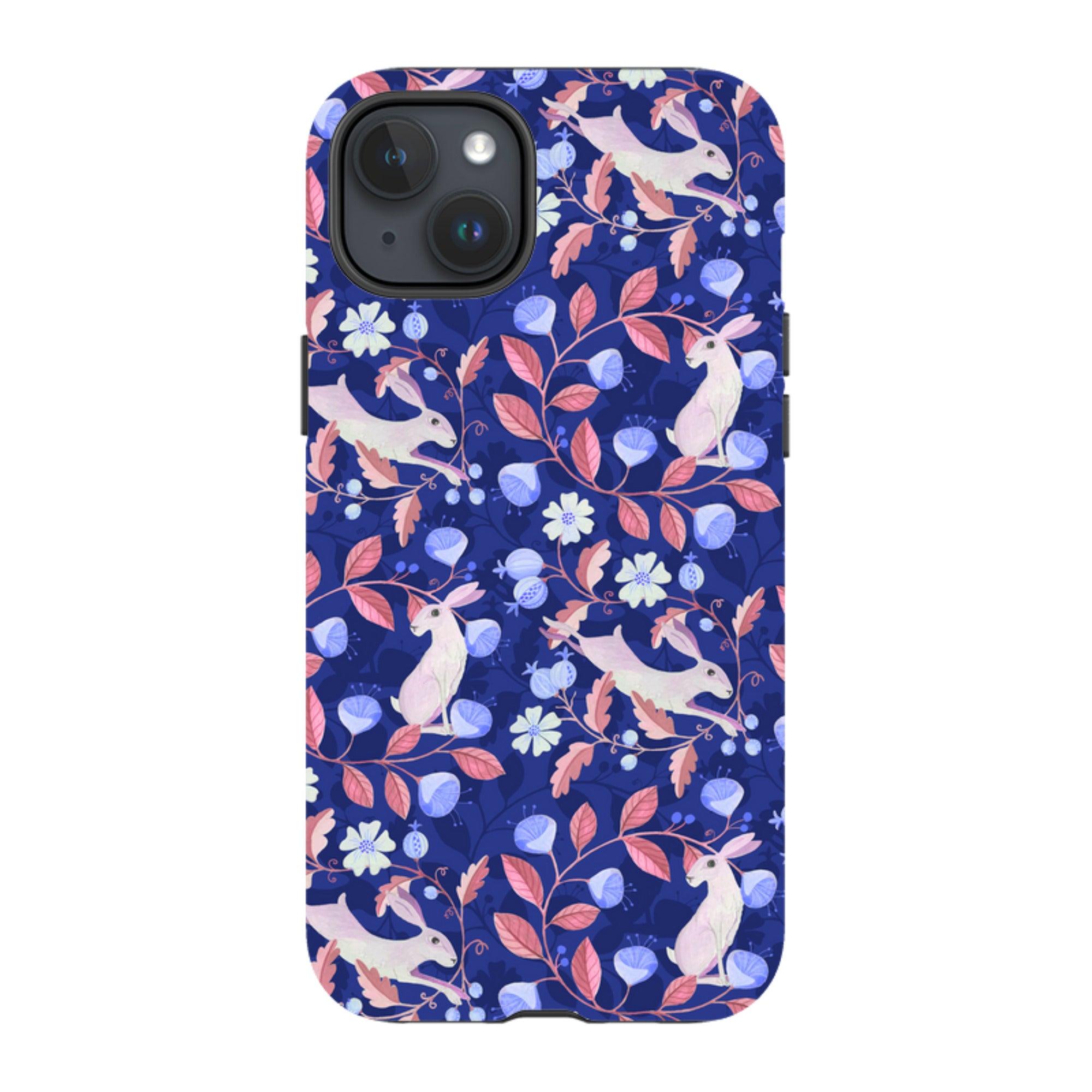iPhone Tough Case - Hare Pattern By Bex Parkin