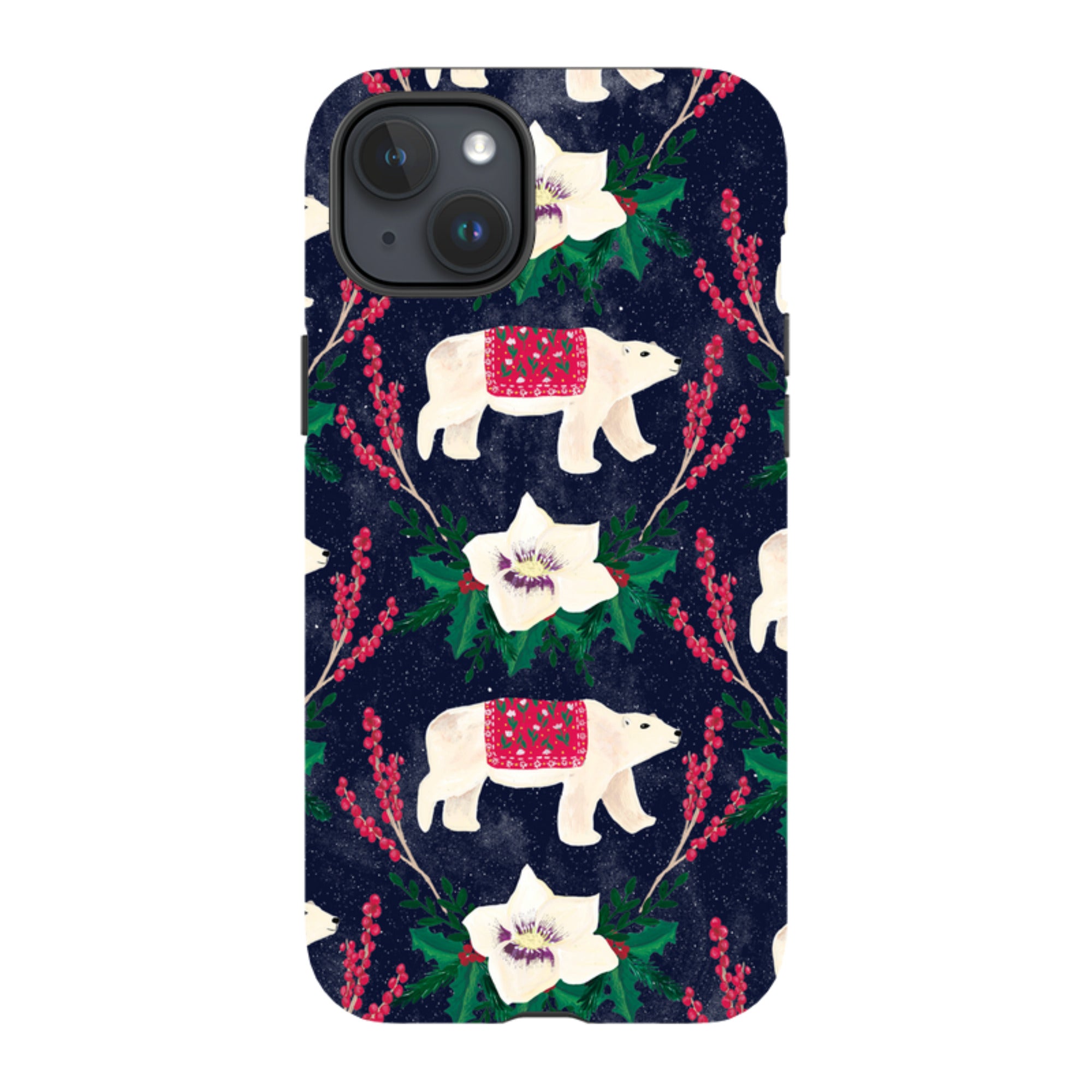 iPhone Tough Case - Midnight Polar Bears By Abby Jacobs