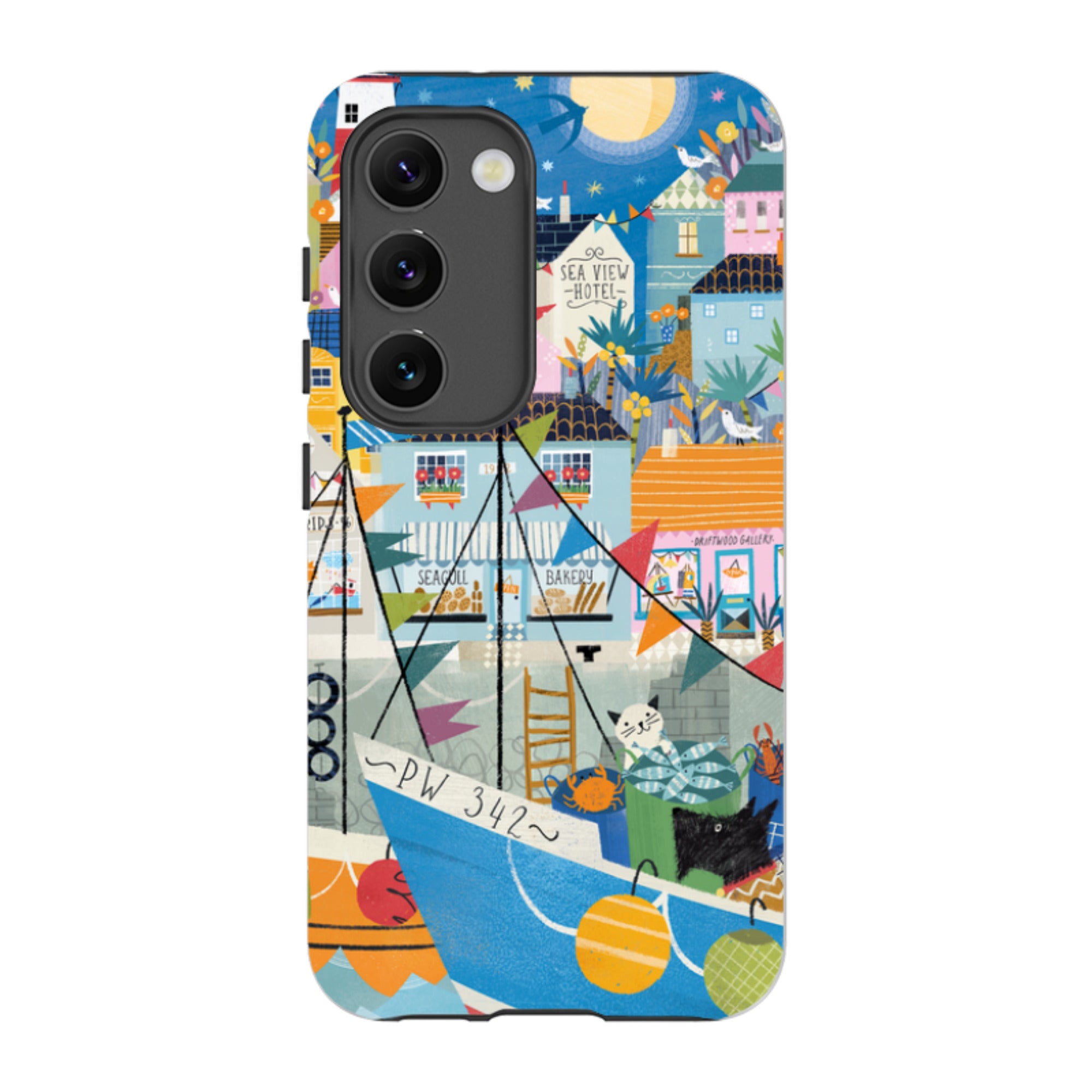 Samsung Tough  Case - Night Harbour 1 By Ali Brookes