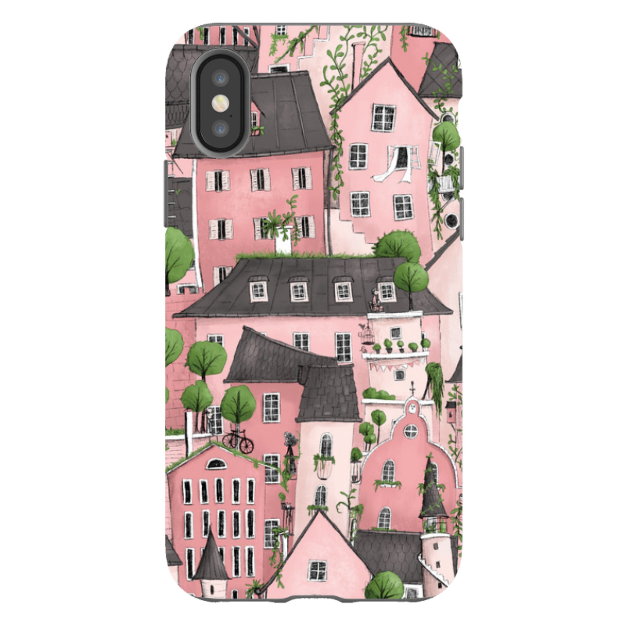 iPhone Tough Case - Pink City By Maja Lindberg