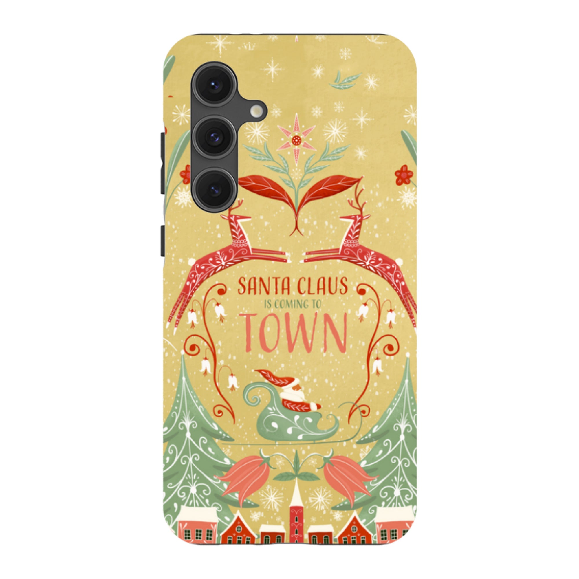 Samsung Tough Case - Santa Claus Is Coming To Town By Maja Lindberg