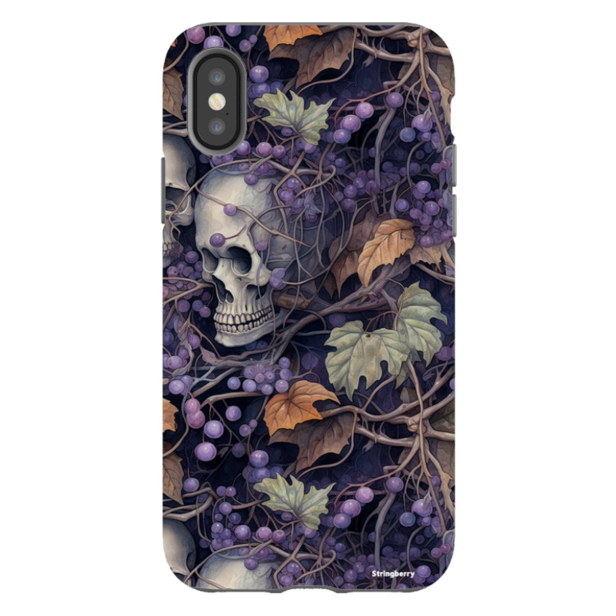 iPhone Tough Case - Grape Skull