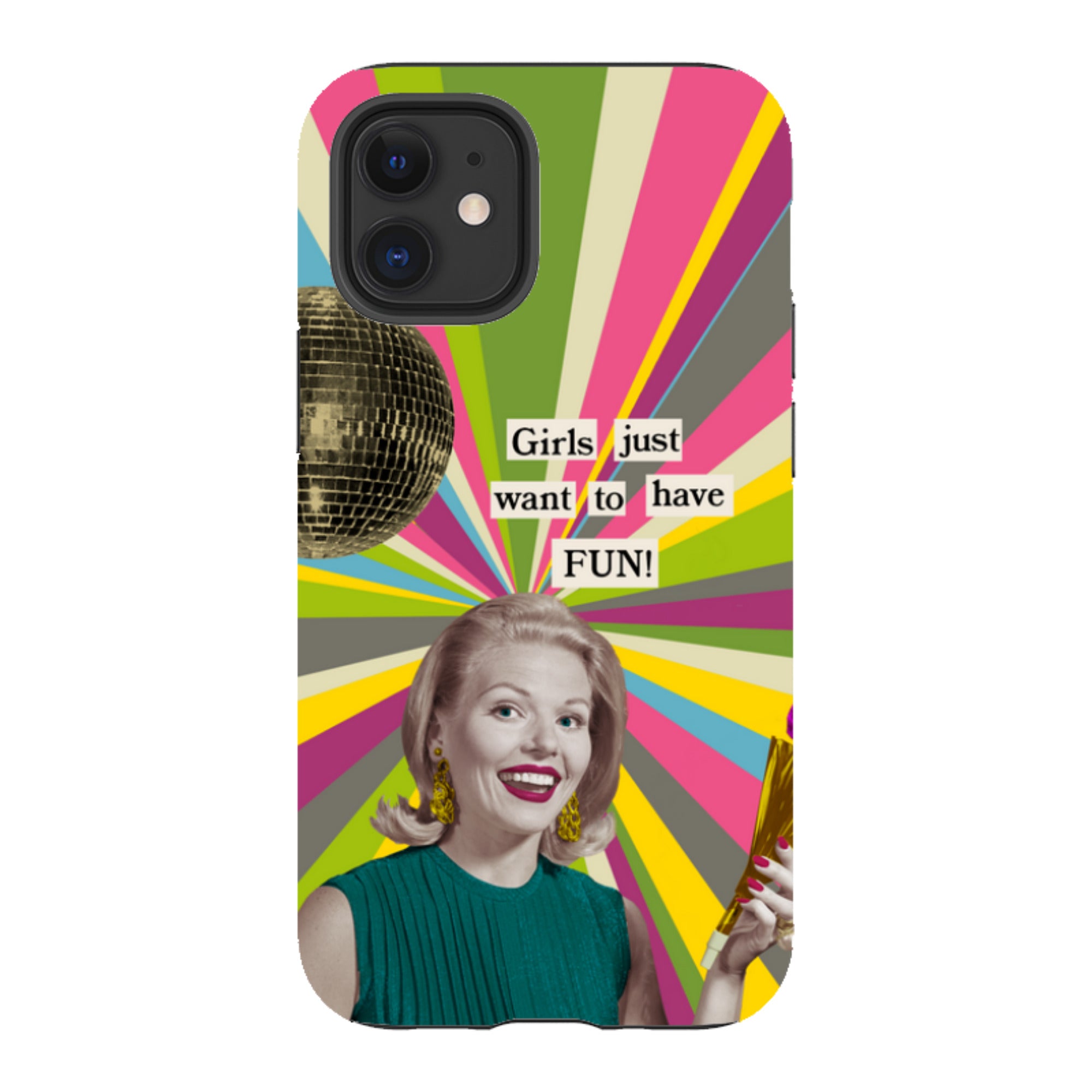 iPhone Tough Case - Girls want to have fun By Clare Jordan