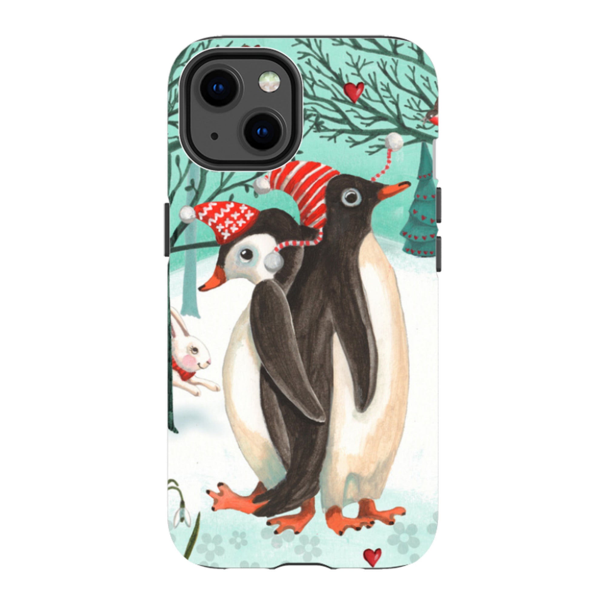 iPhone Tough Case - Winter Together By Caroline Bonne Muller