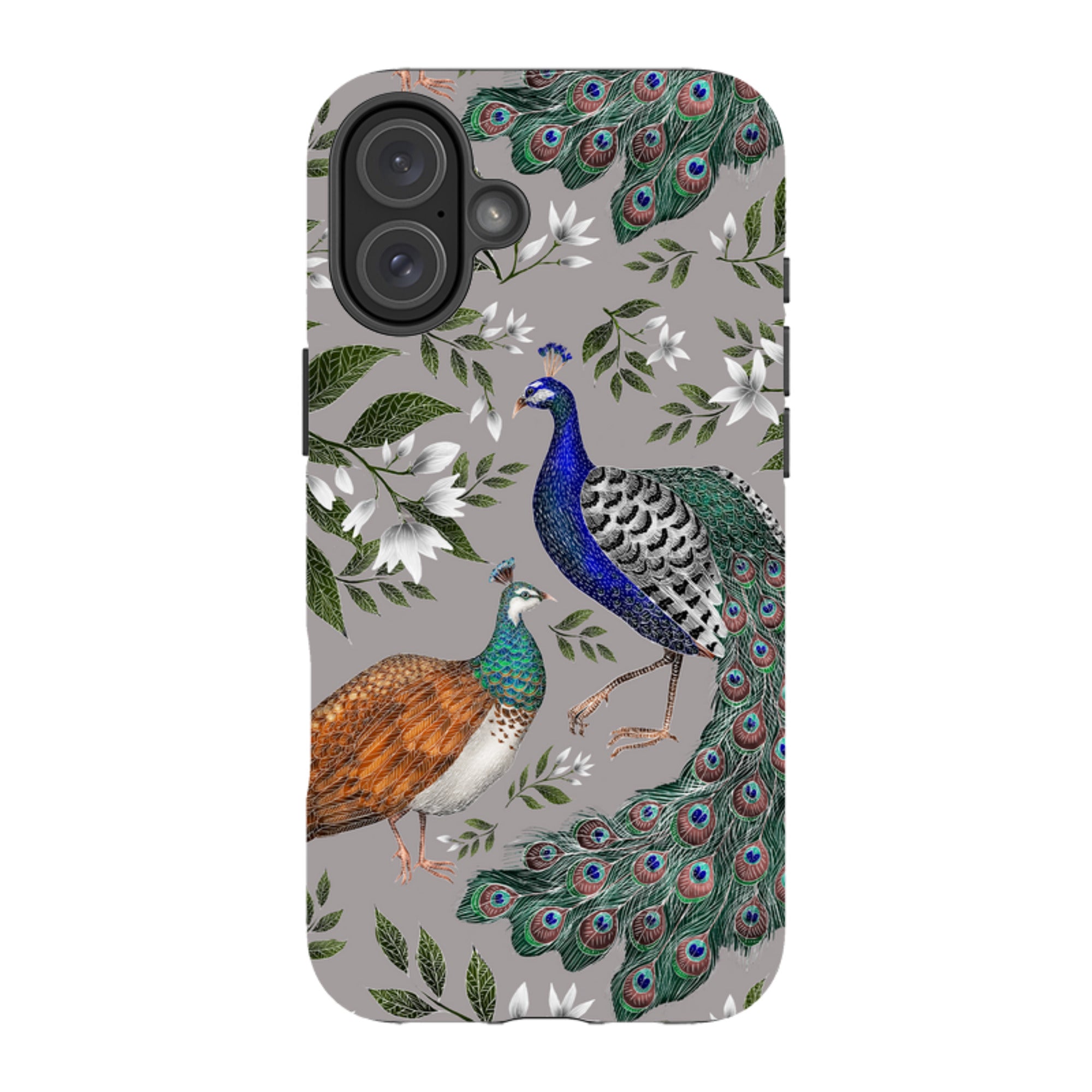 iPhone MagSafe Tough Case -  Peahen and Peacock By Catherine Rowe