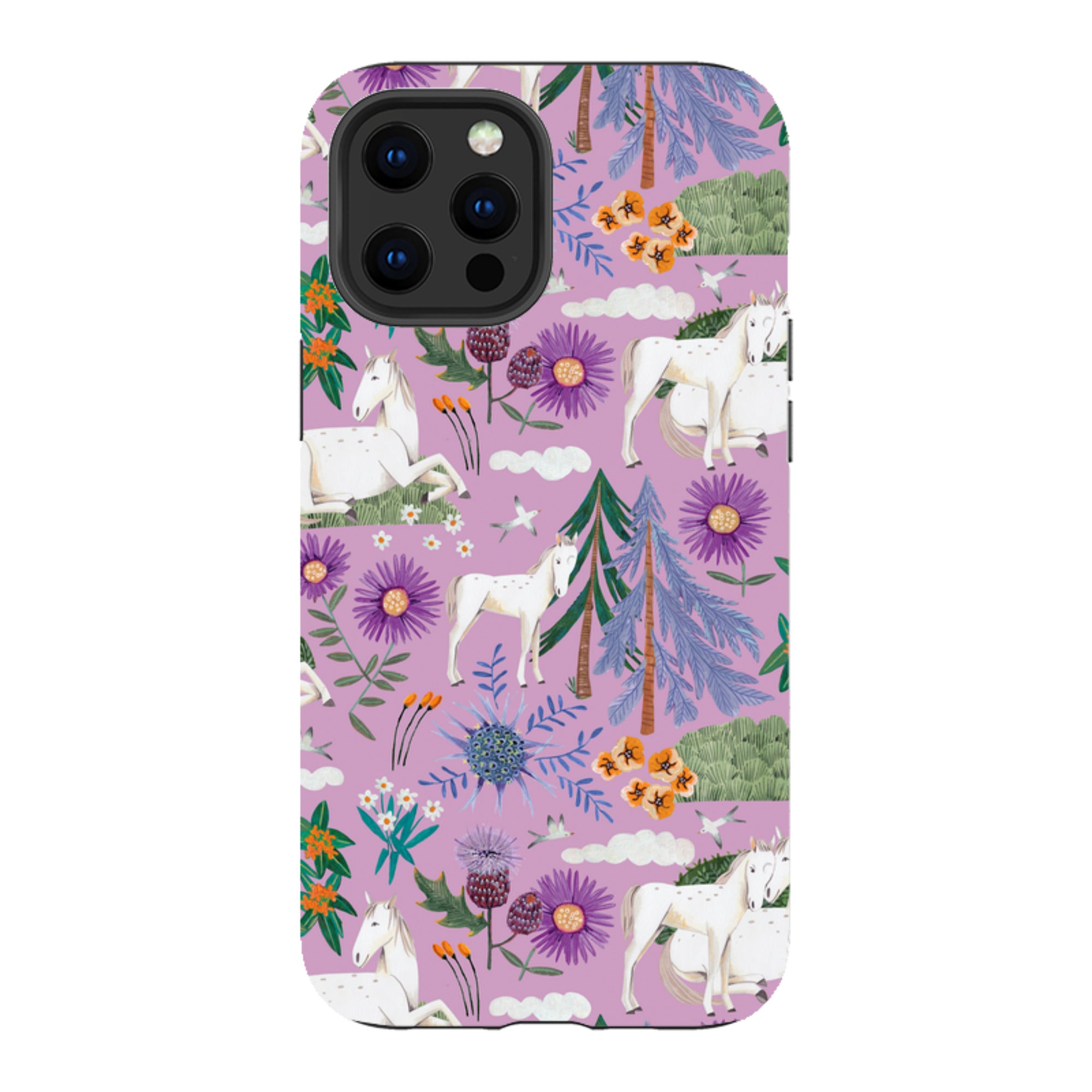 iPhone Tough Case - Horse Pattern II By Caroline Bonne Muller