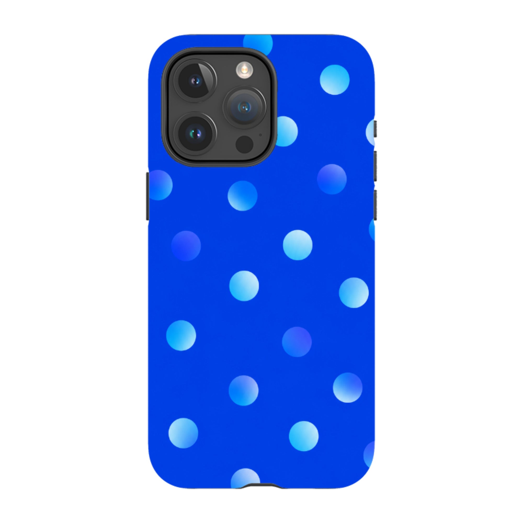iPhone Tough Case - Blue Polka Dot
