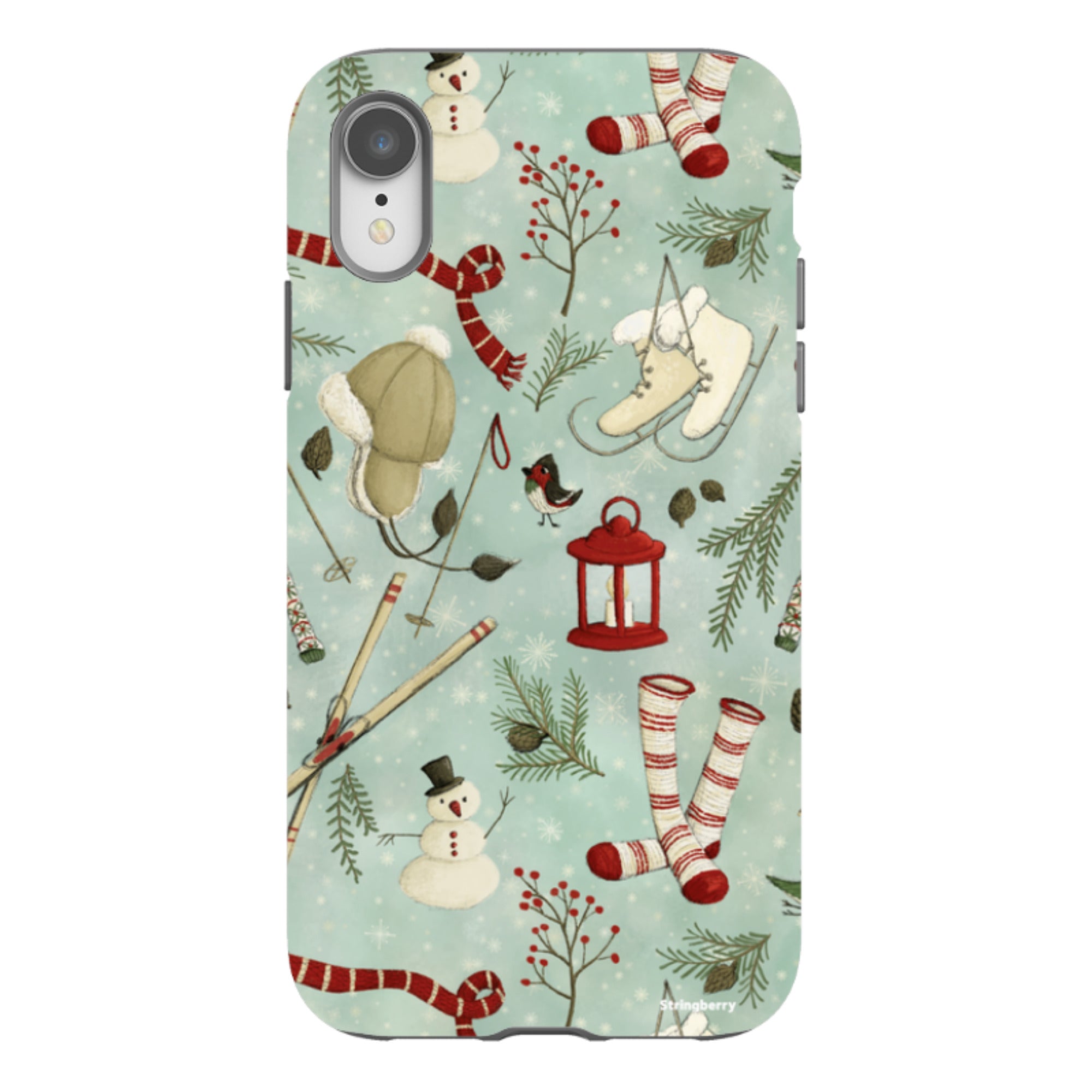 iPhone Tough Case - Winter Pattern By Maja Lindberg