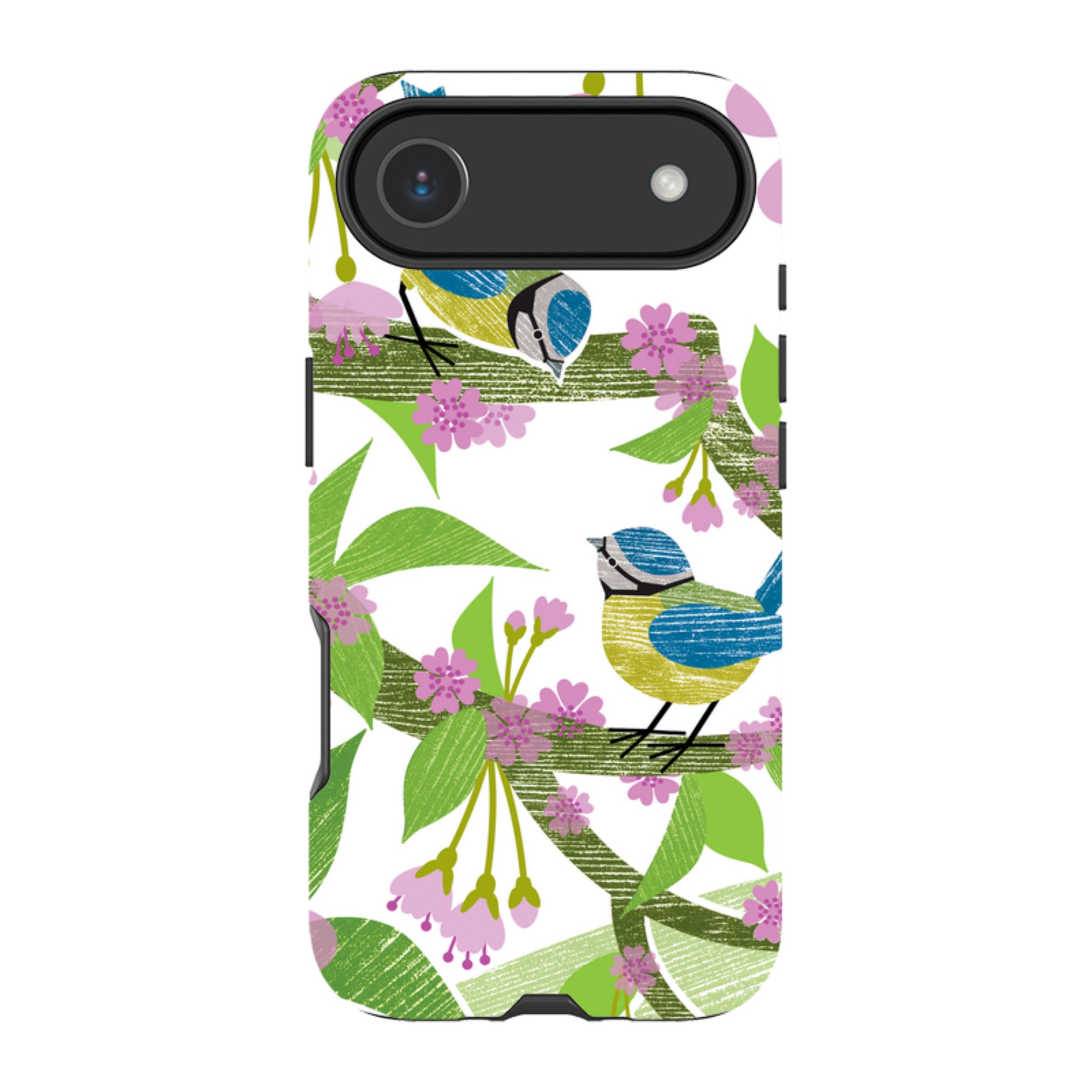 iPhone Tough Case - Blue Tits And Blossom By Liane Payne