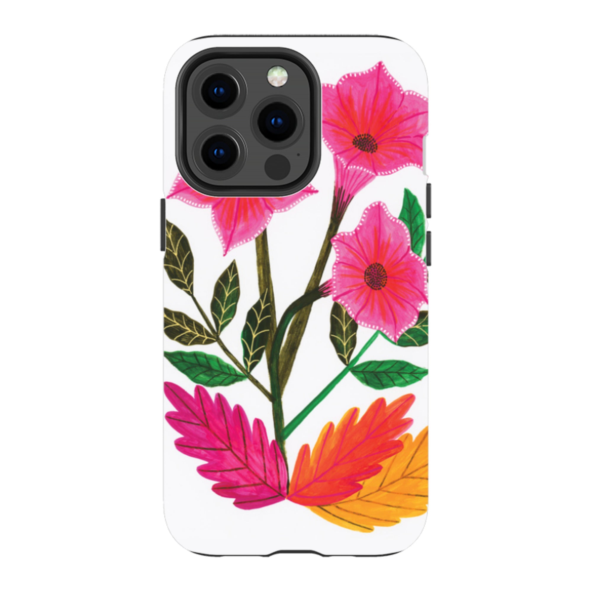 iPhone Tough Case - Trumpet Flowers By Lee Foster Wilson