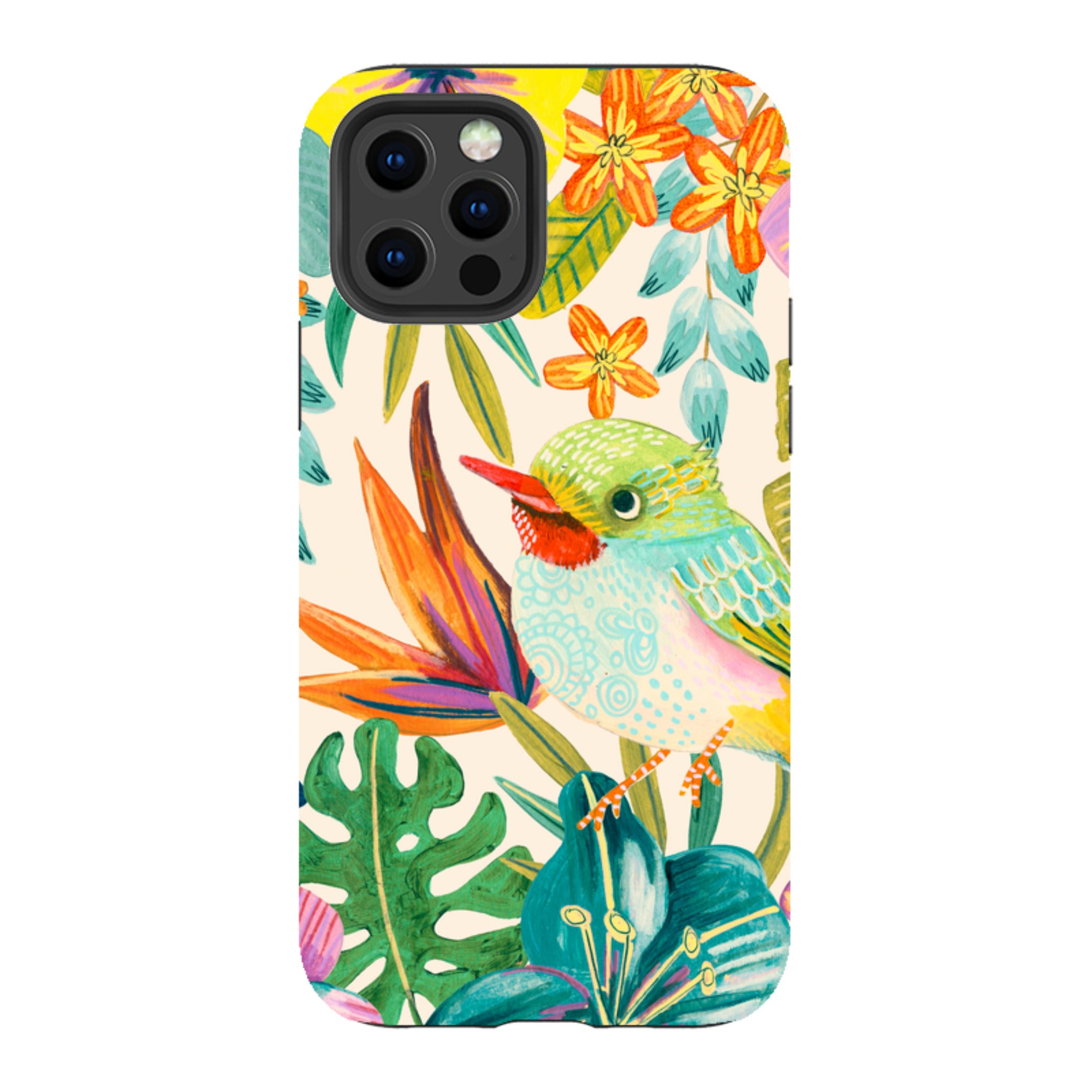 iPhone Tough Case - Tropical Bird II By Caroline Bonne Muller