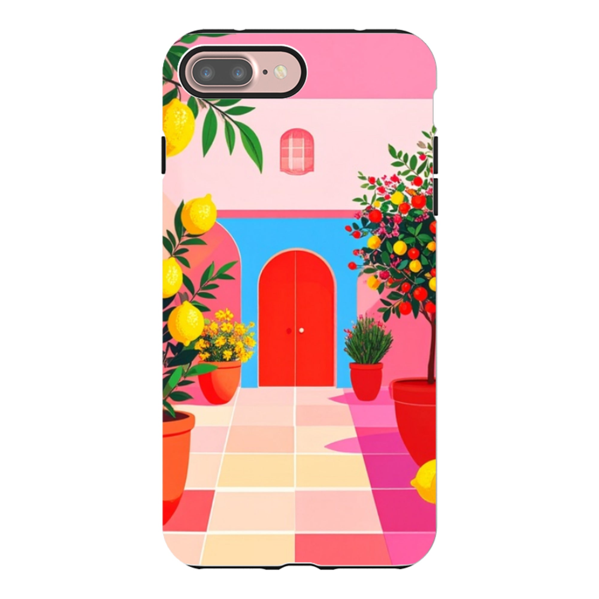 iPhone Tough Case - Red Garden