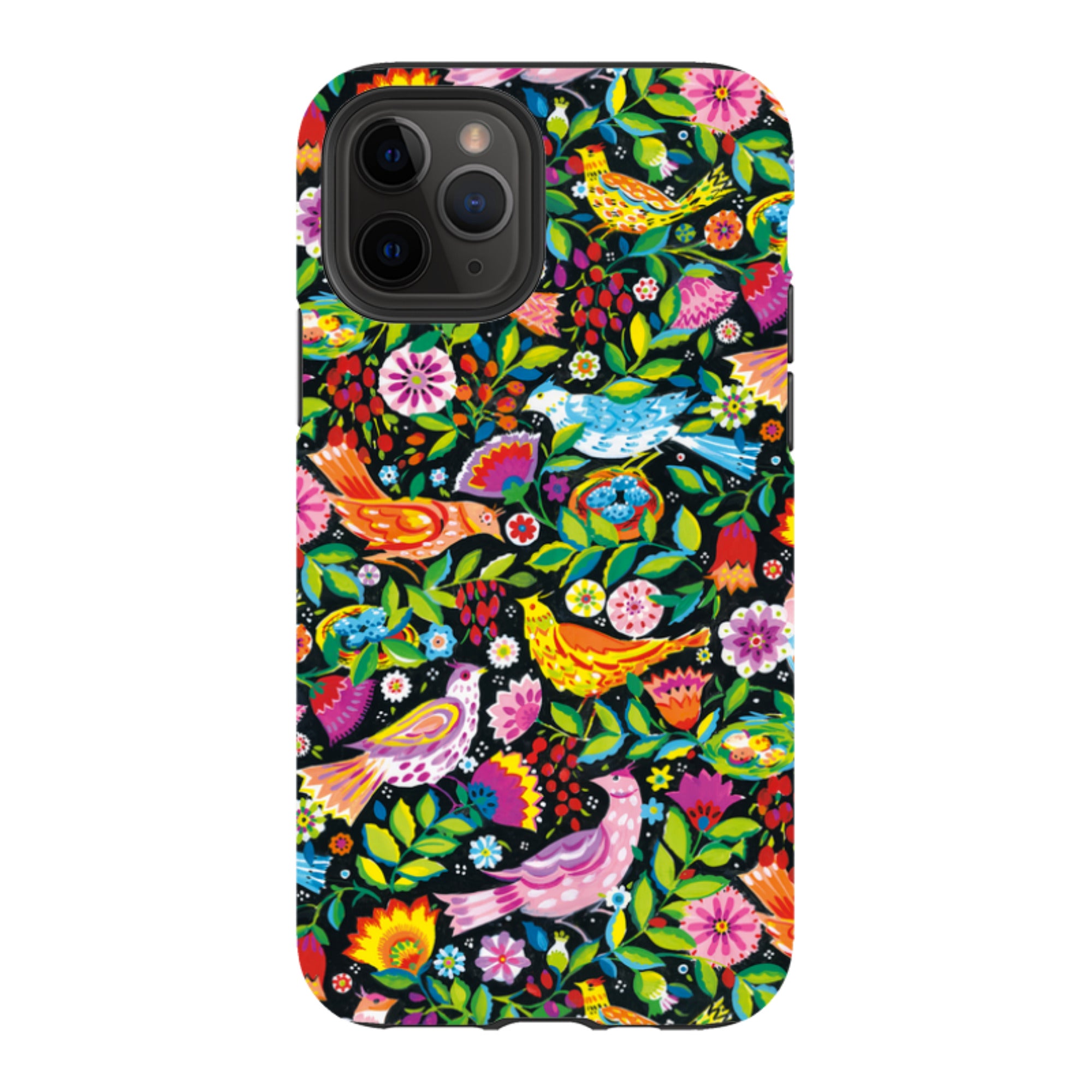 iPhone Tough Case - Folk Birds By Sarah Campbell