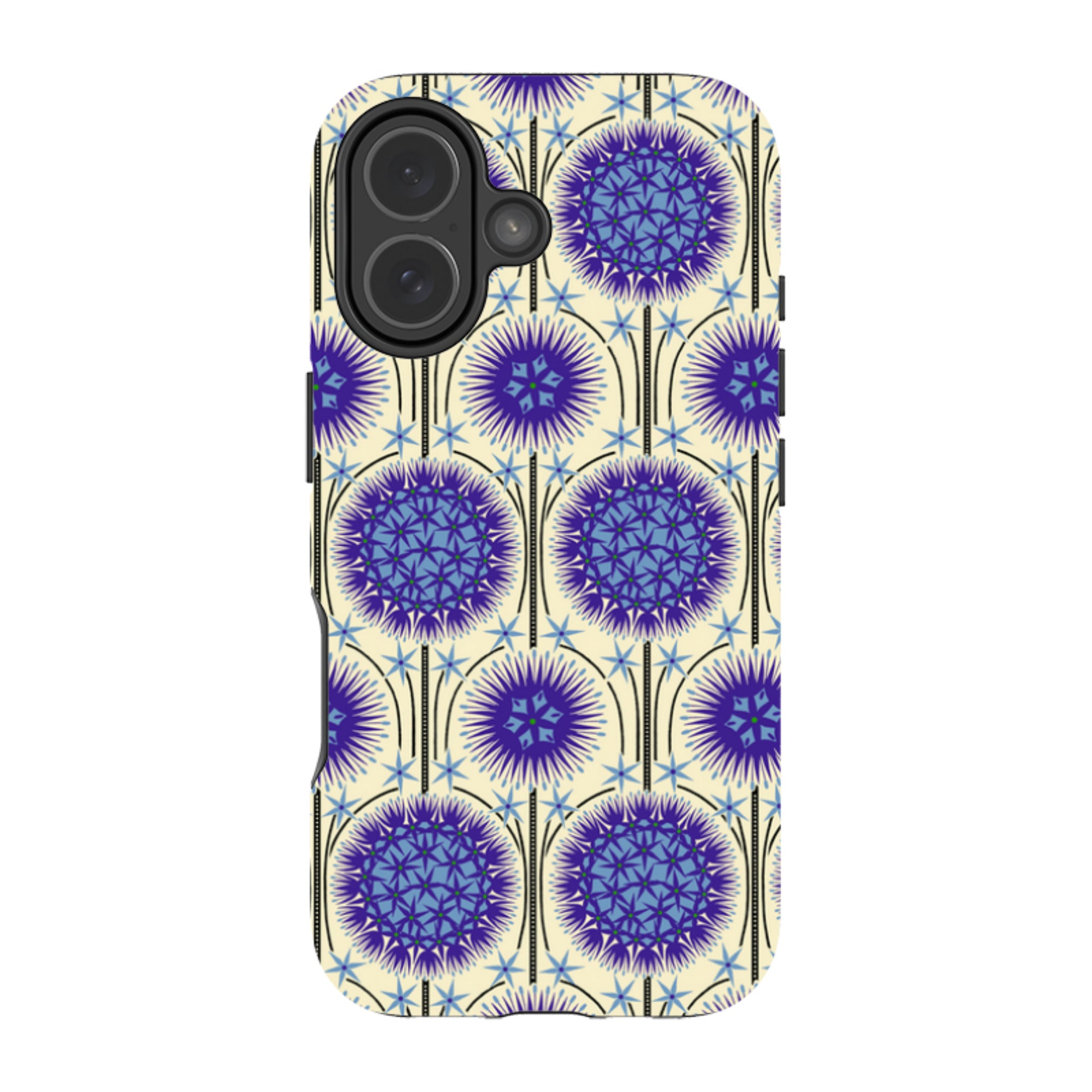 iPhone MagSafe Tough Case - Allium Cream By Cressida Bell
