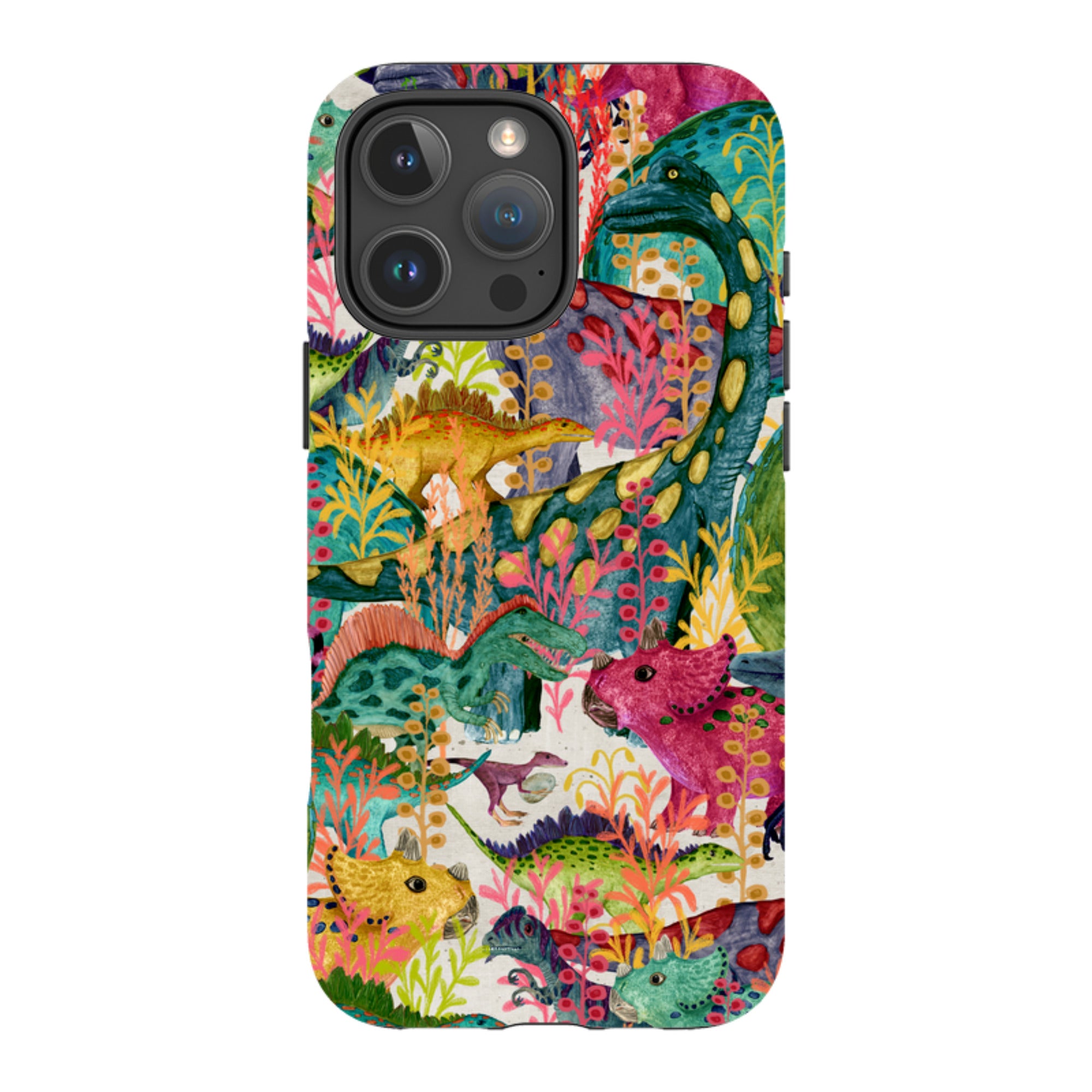 iPhone Tough Case - Dinosaur Jamboree By Katherine Quinn