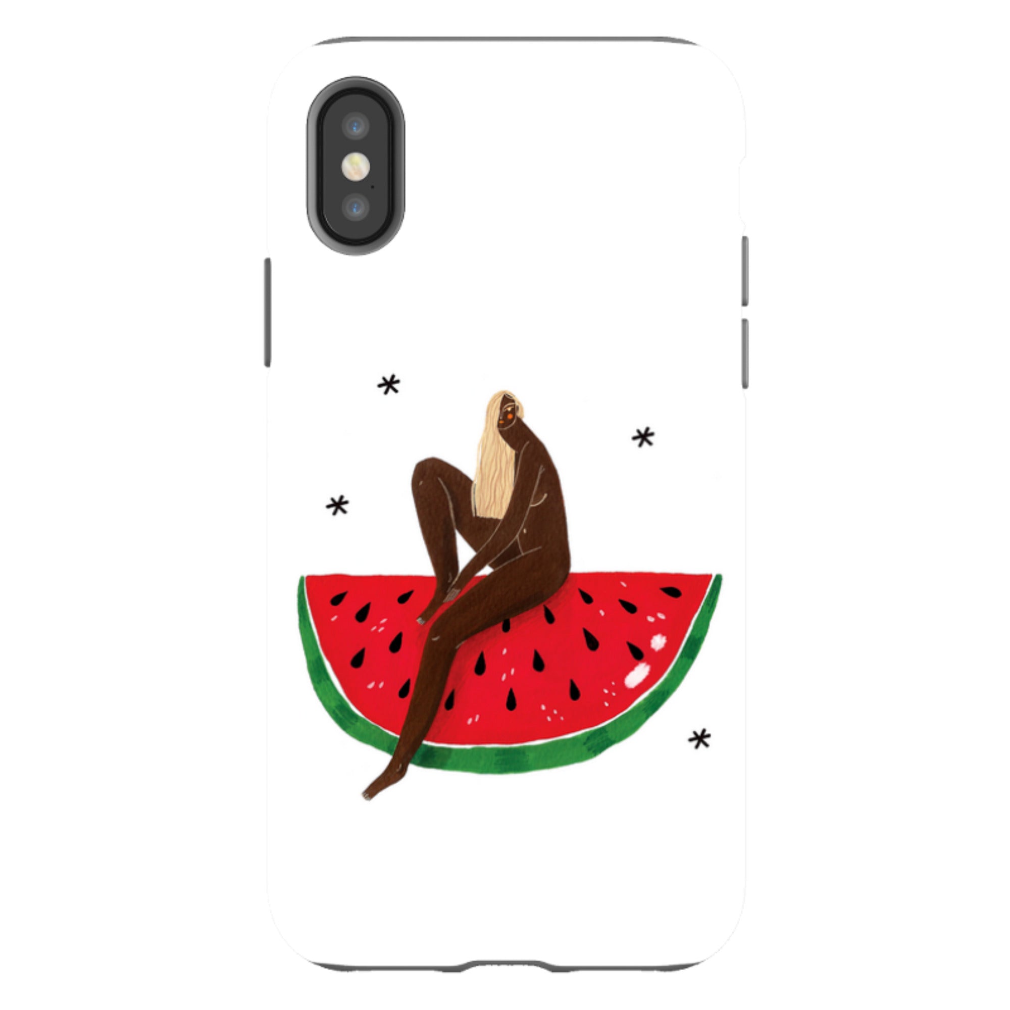 iPhone Tough Case - Watermelon Girl By Madalina Andronic