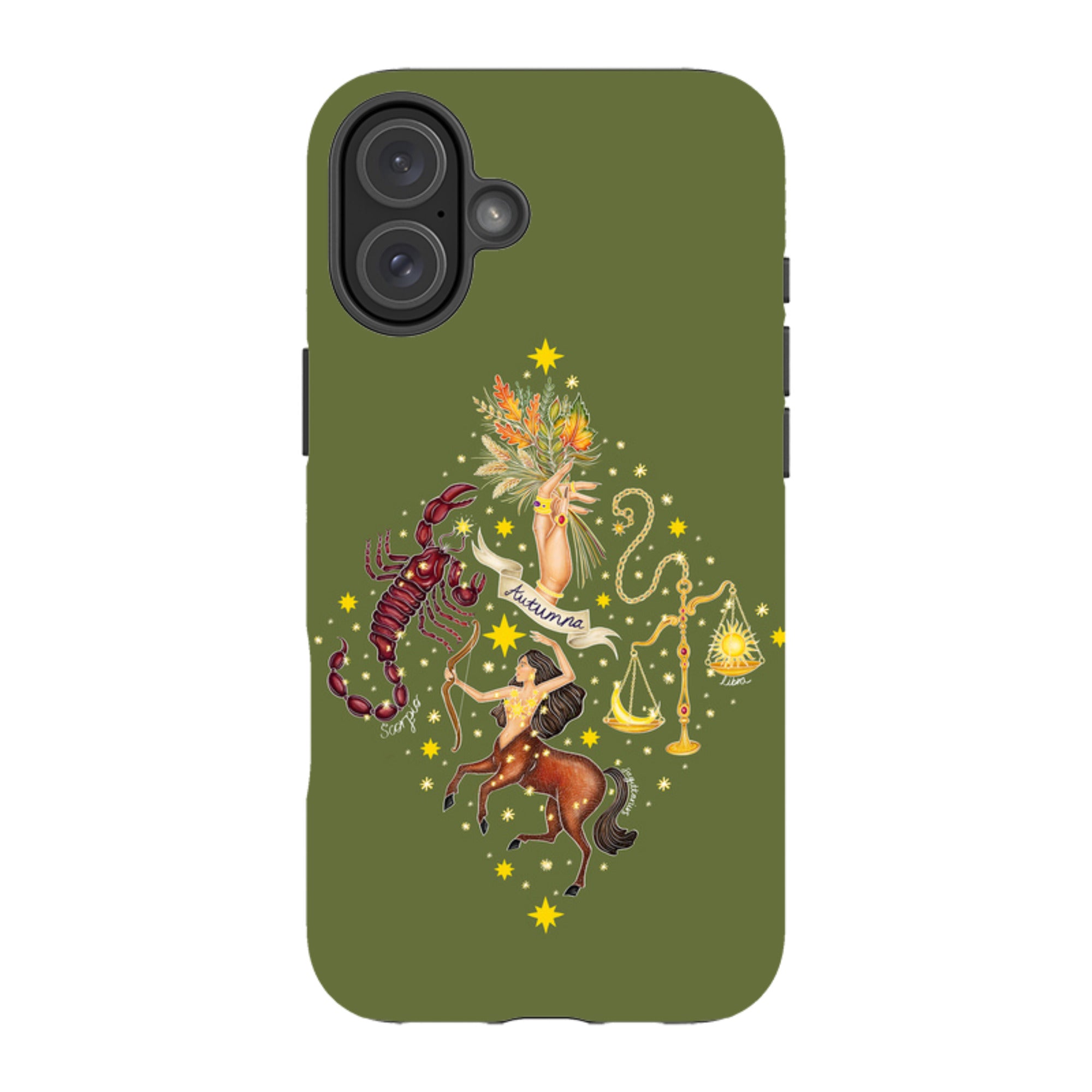 iPhone Tough Case - Autumn Zodiac By Catherine Rowe