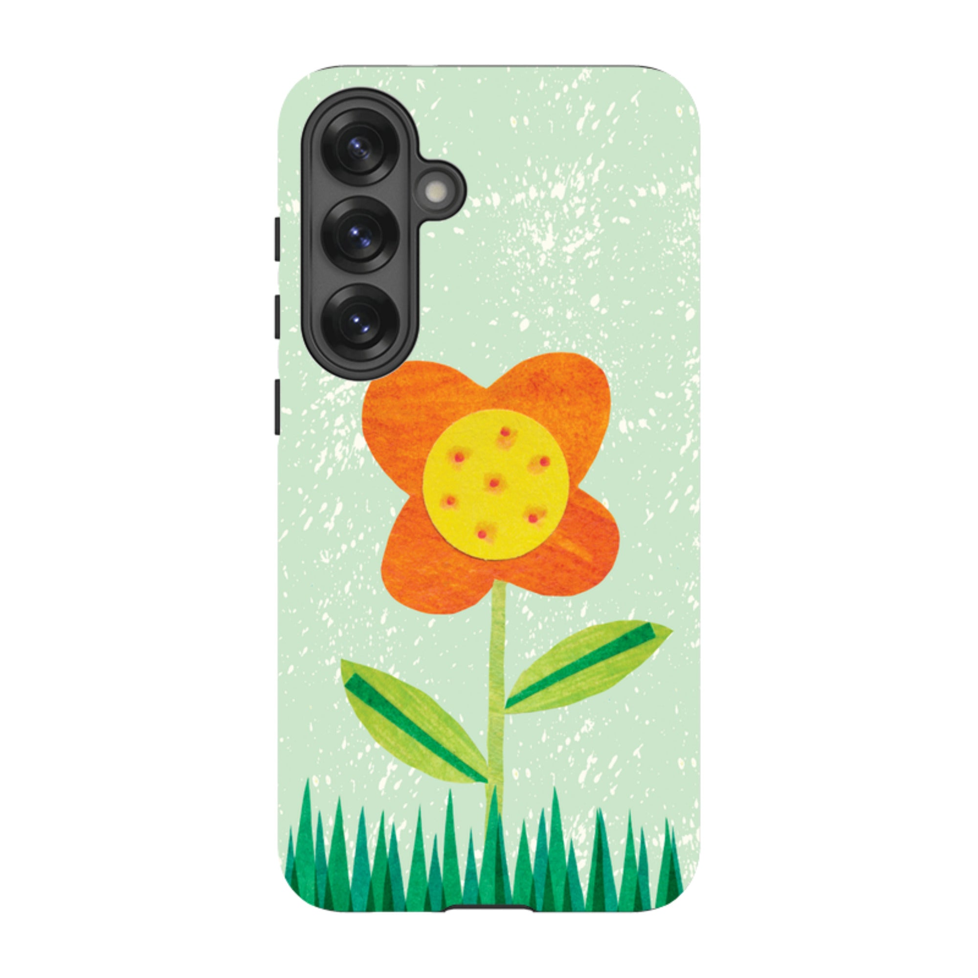 Samsung Tough Case - Orange Flower By Tracey English