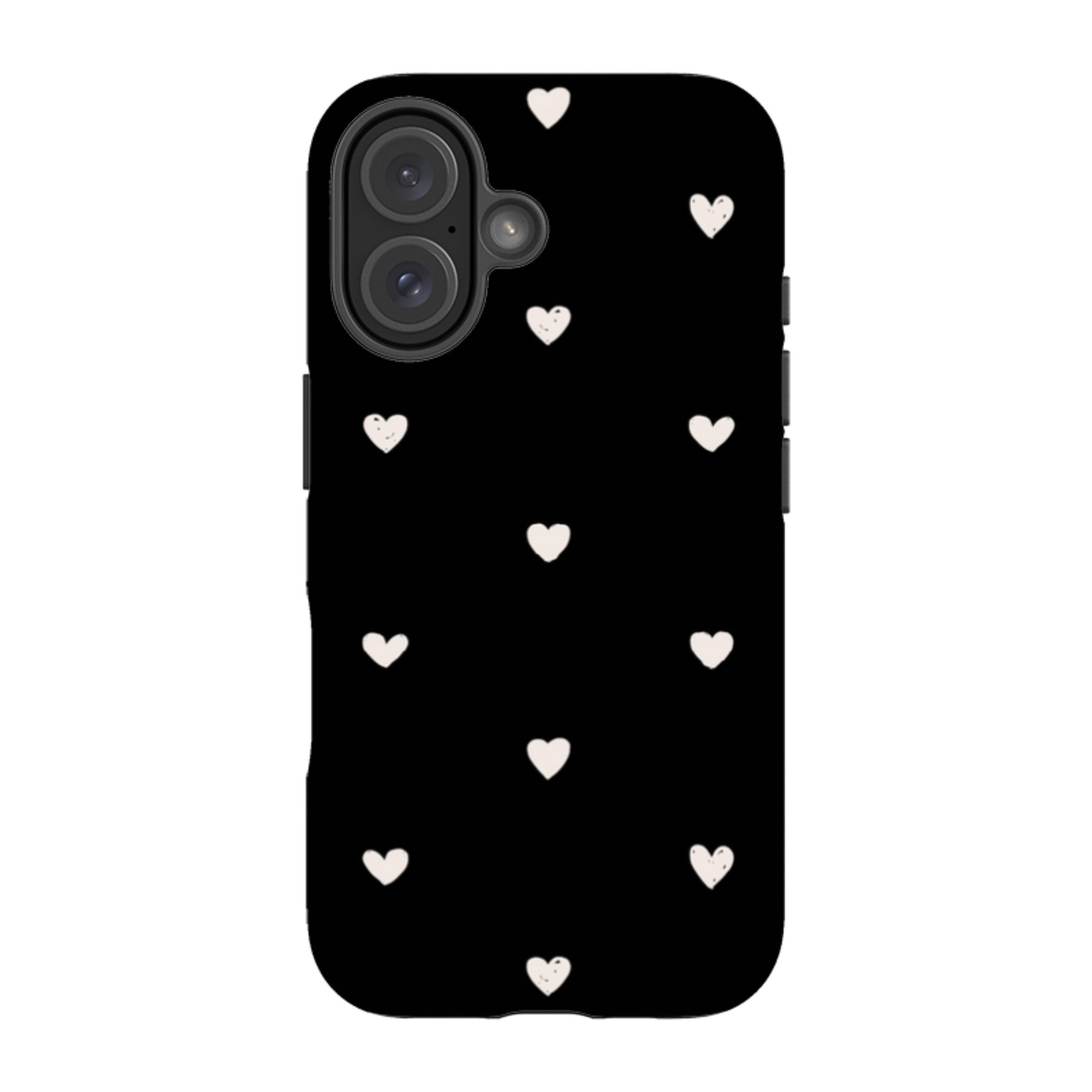 iPhone MagSafe Tough Case -  Hearts Black