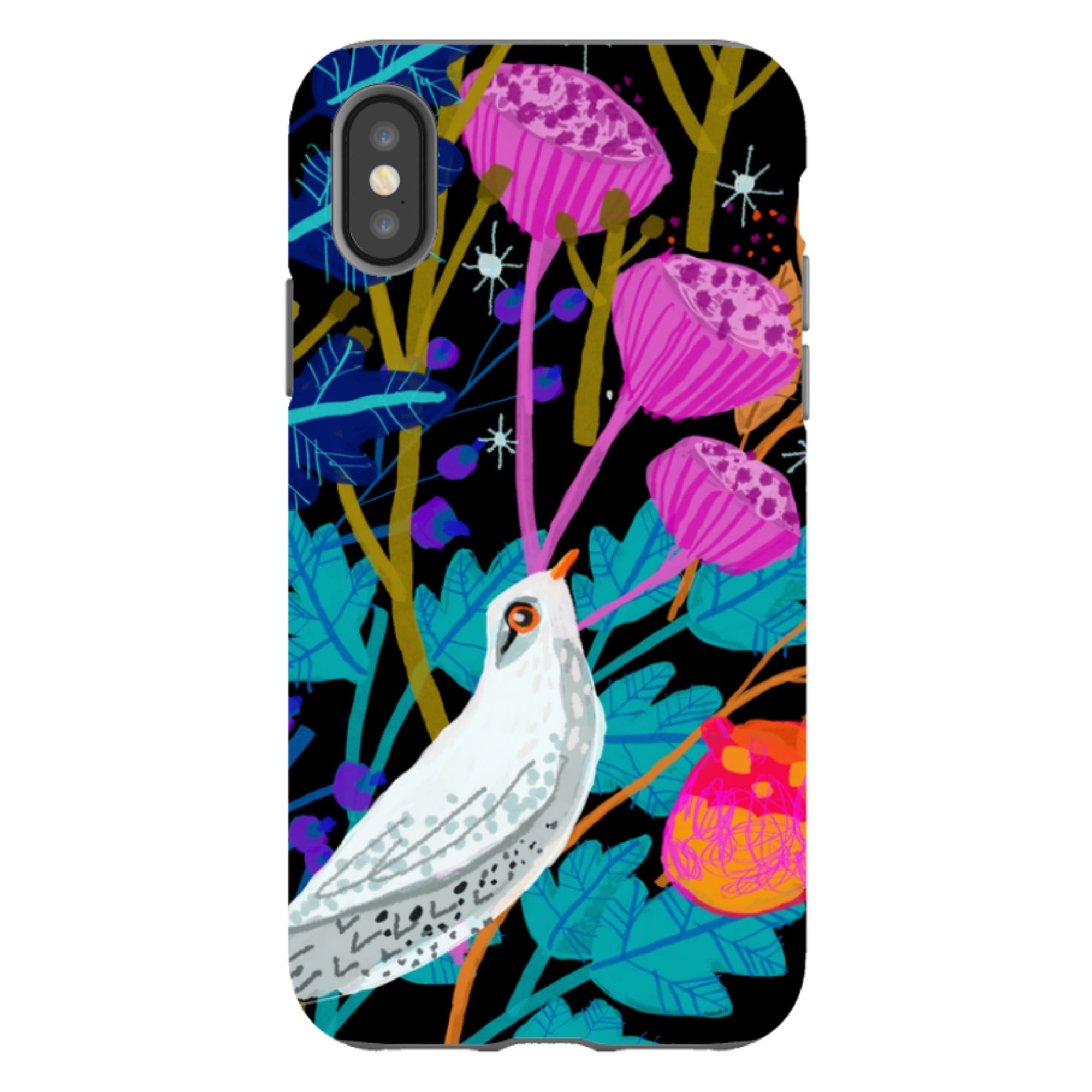 iPhone Tough Case - White Bird By Claire West