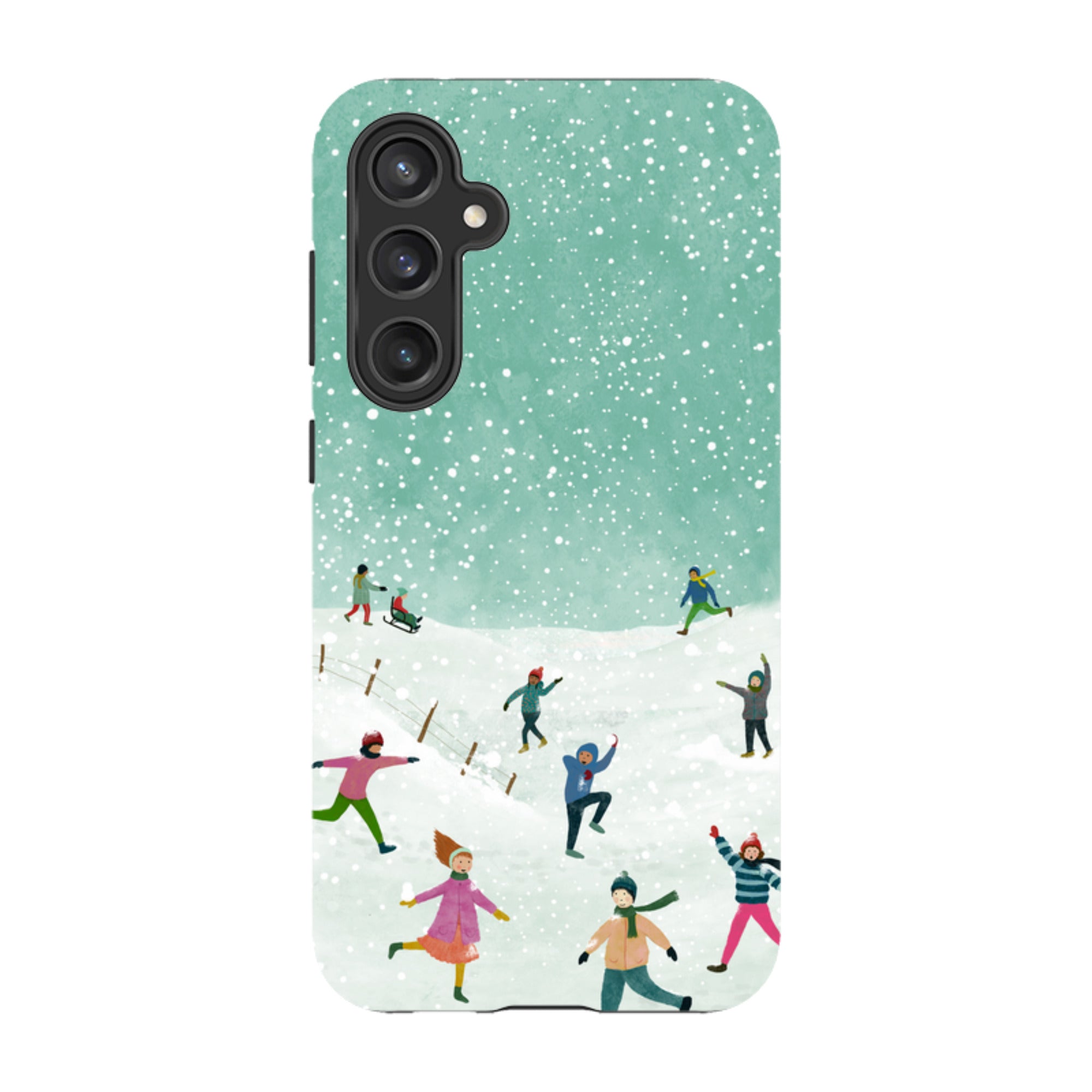 Samsung Tough Case - Snowball Fight By Katherine Quinn
