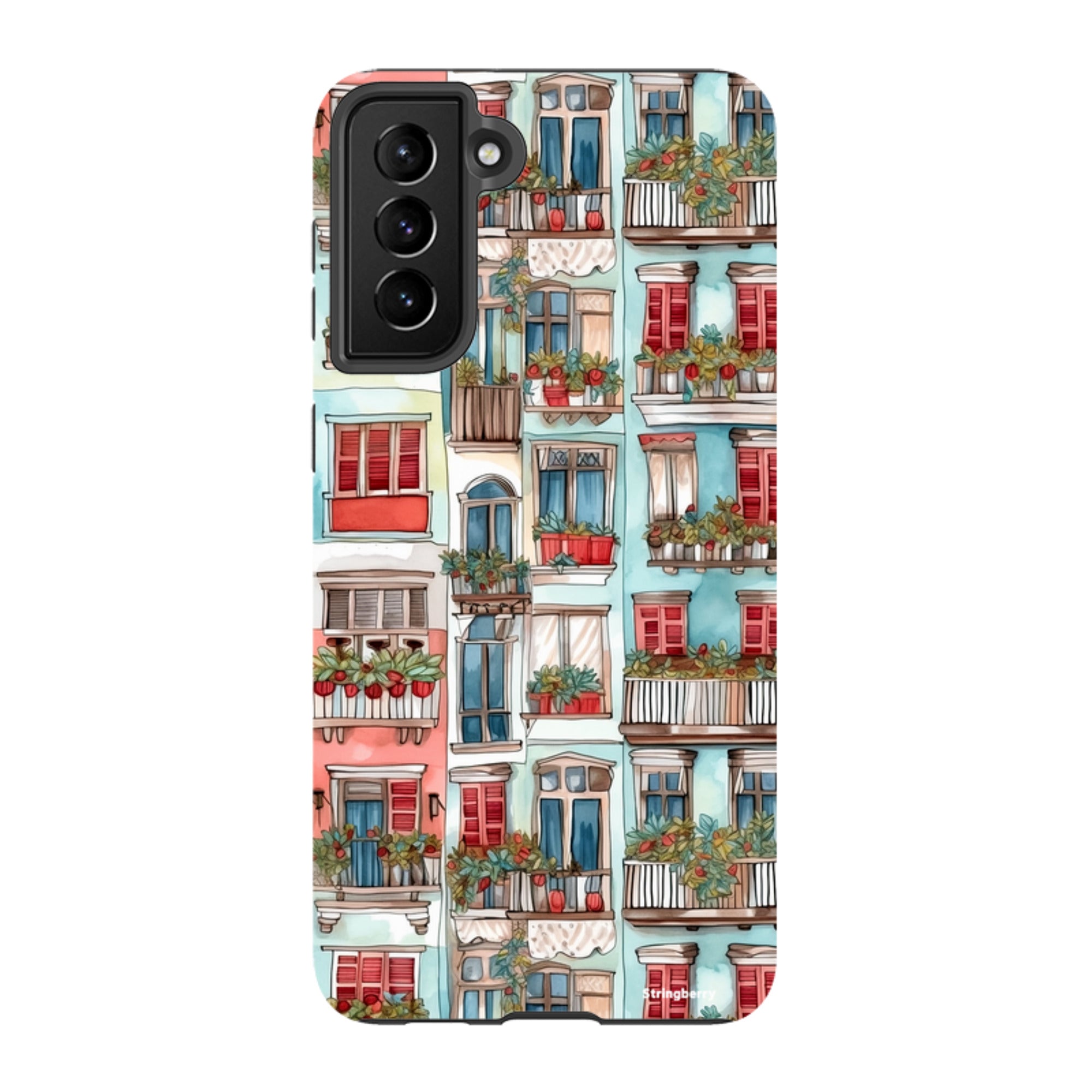 Samsung Tough Case - Floral Balcony