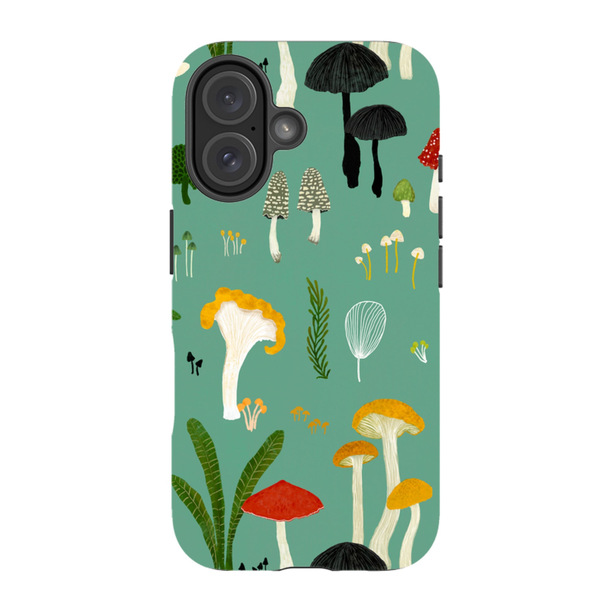 iPhone Tough Case - Mushroom Pattern By Katherine Quinn
