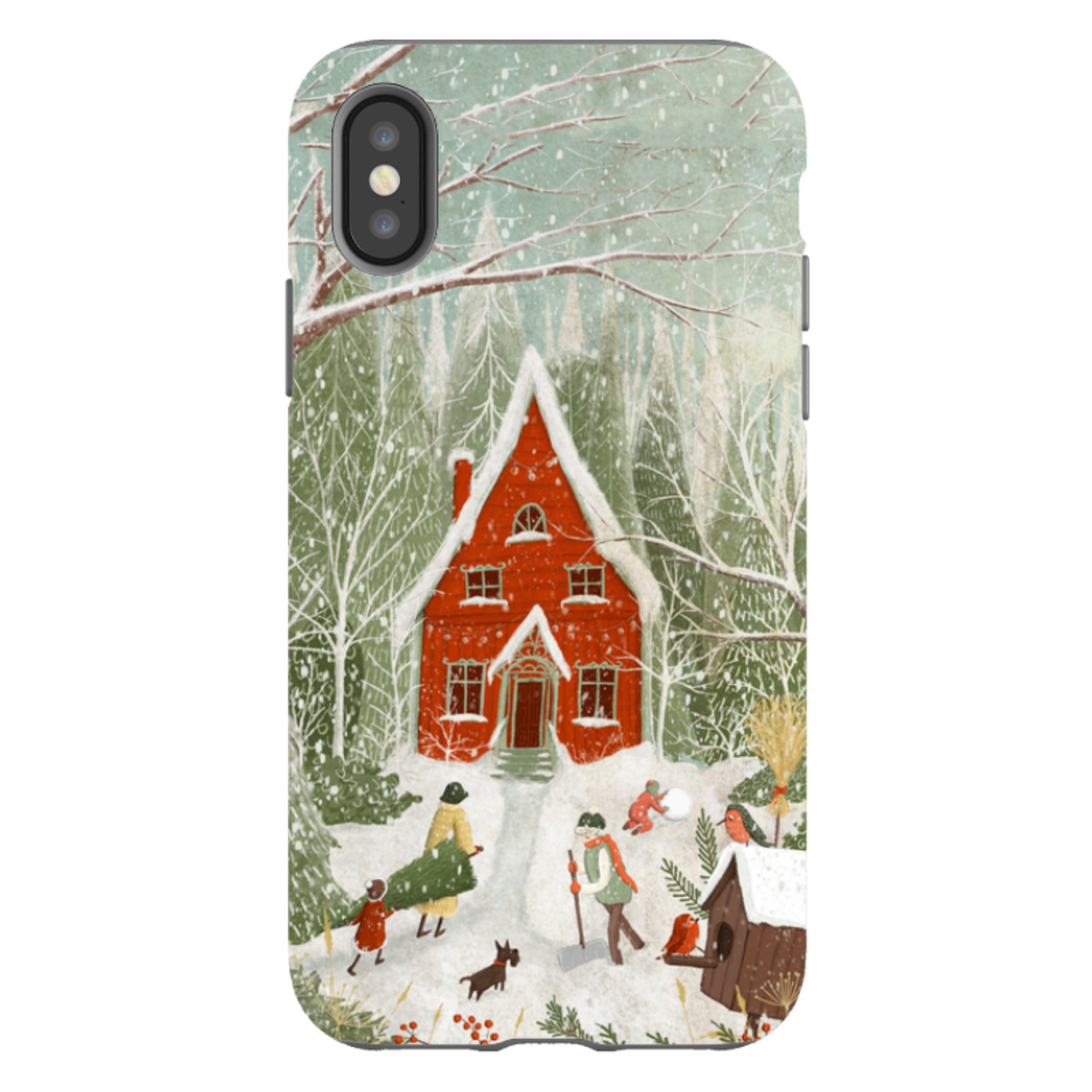 iPhone Tough Case -Christmas Garden Day By Maja Lindberg