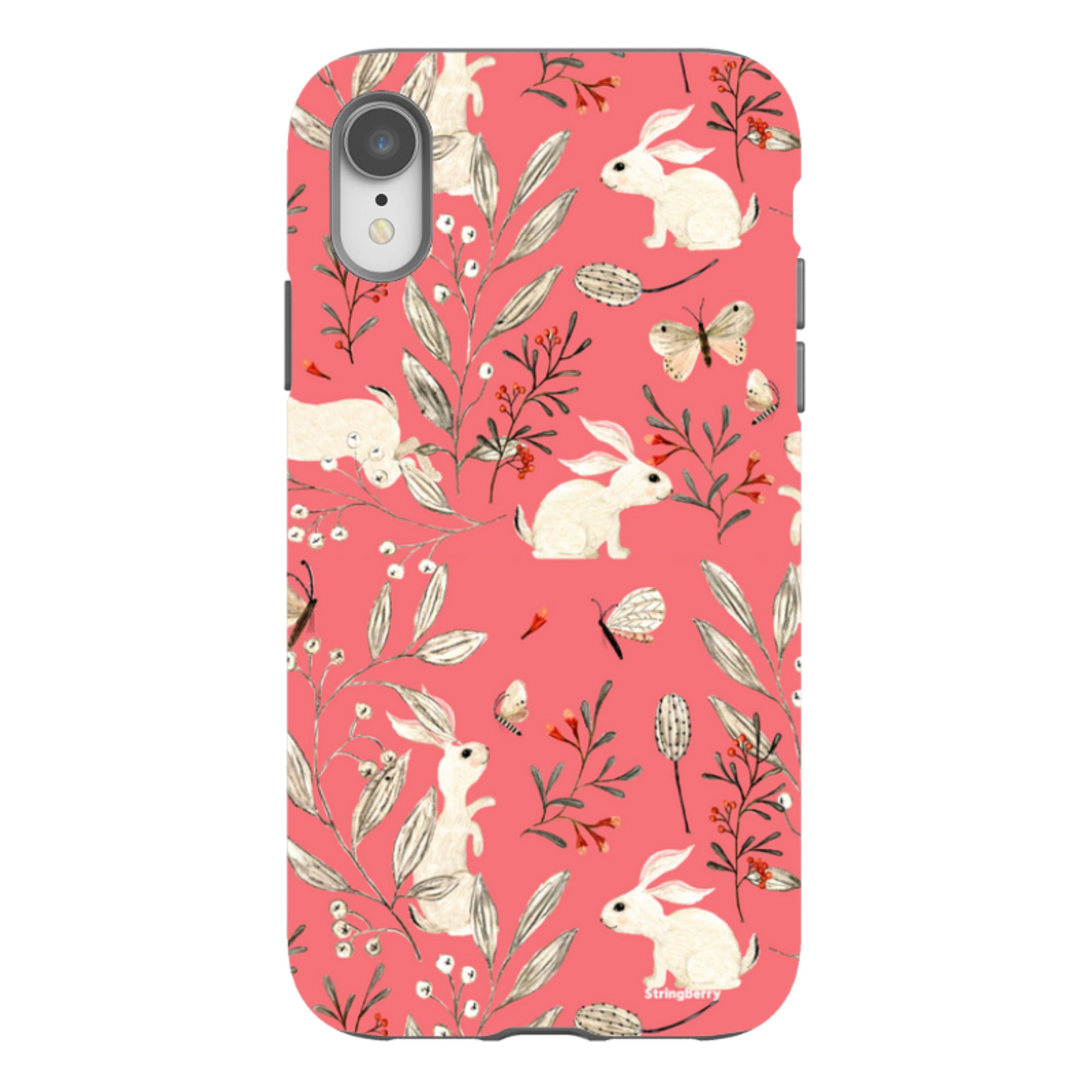 iPhone Tough Case - Bunnies Raspberries By Katherine Quinn