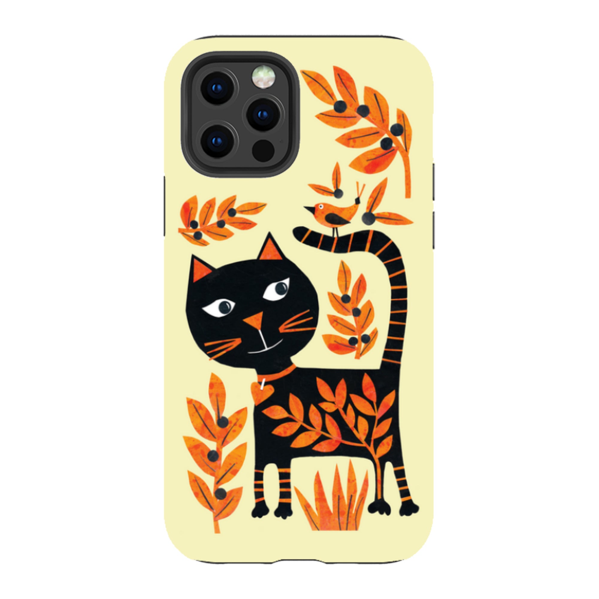 iPhone Tough Case - Halloween Folk Cat By Tracey English