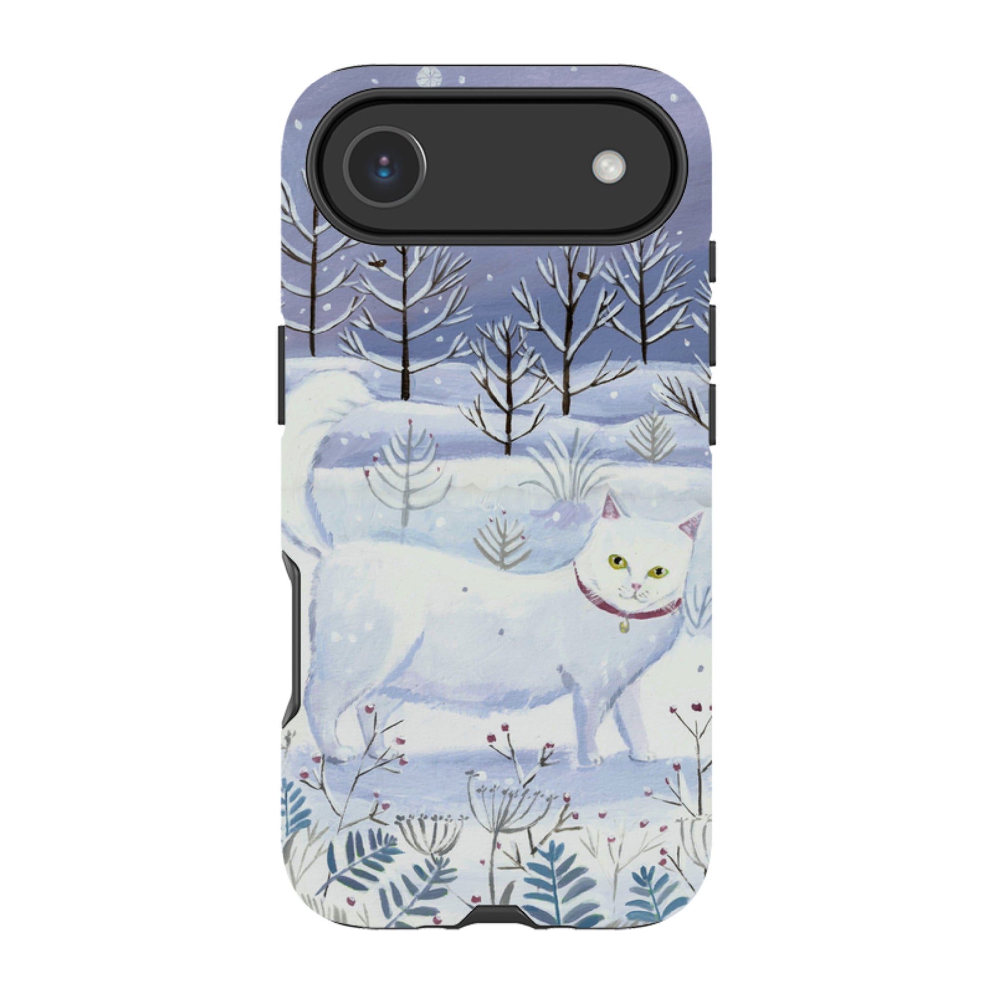 iPhone MagSafe Tough Case - White Cat By Mary Stubberfield