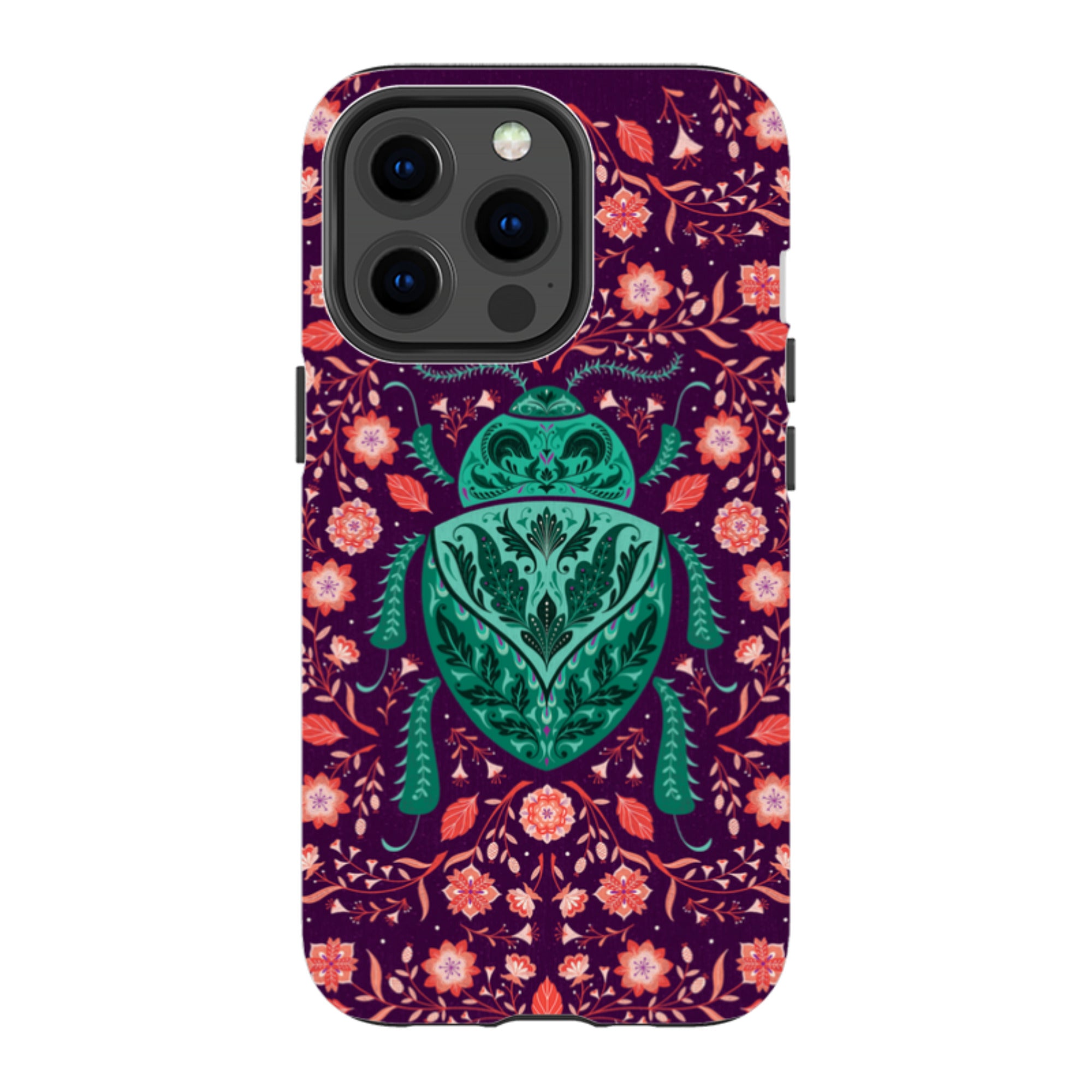 iPhone MagSafe Tough Case -  Beetle By Jenny Zemanek