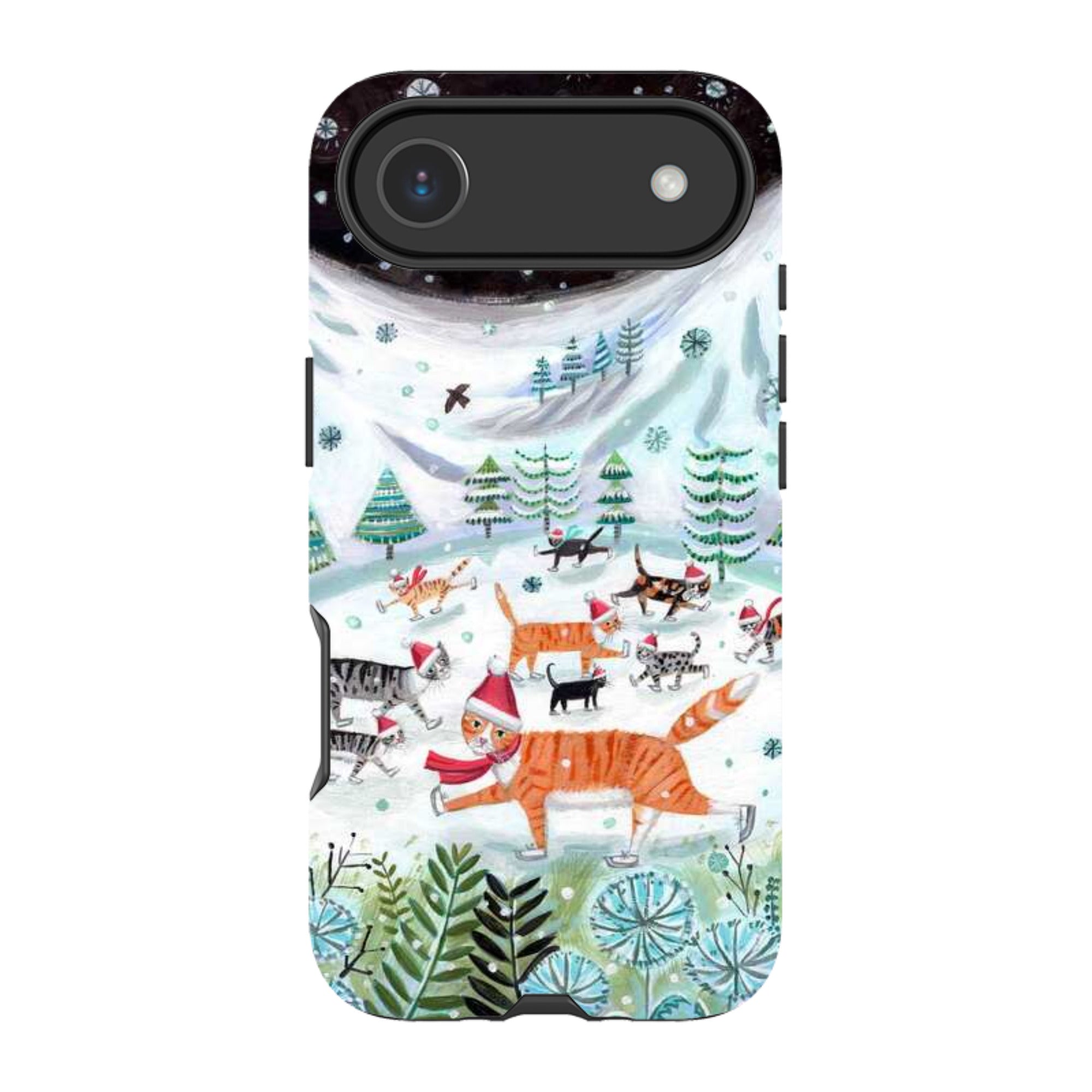 iPhone Tough Case - Cats On Ice By Mary Stubberfield