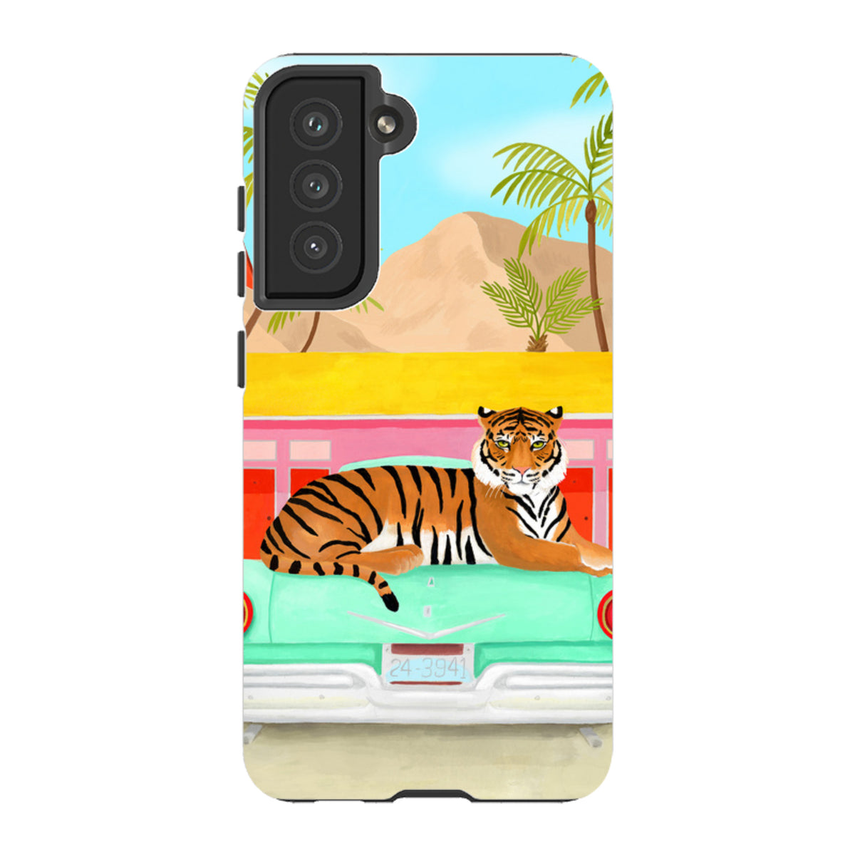 Samsung Tough Case - Palm Motel Tiger By Bex Parkin