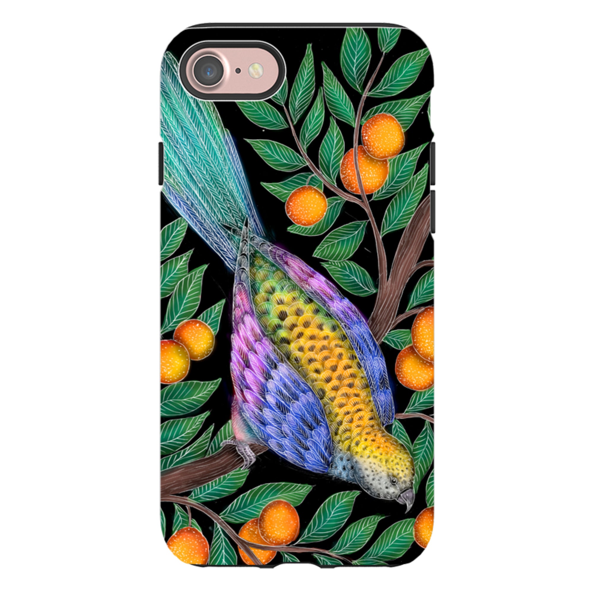 iPhone Tough Case - Parrot By Catherine Rowe